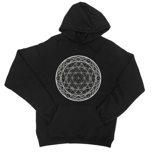 Multidimensional Flower of Life College Hoodie