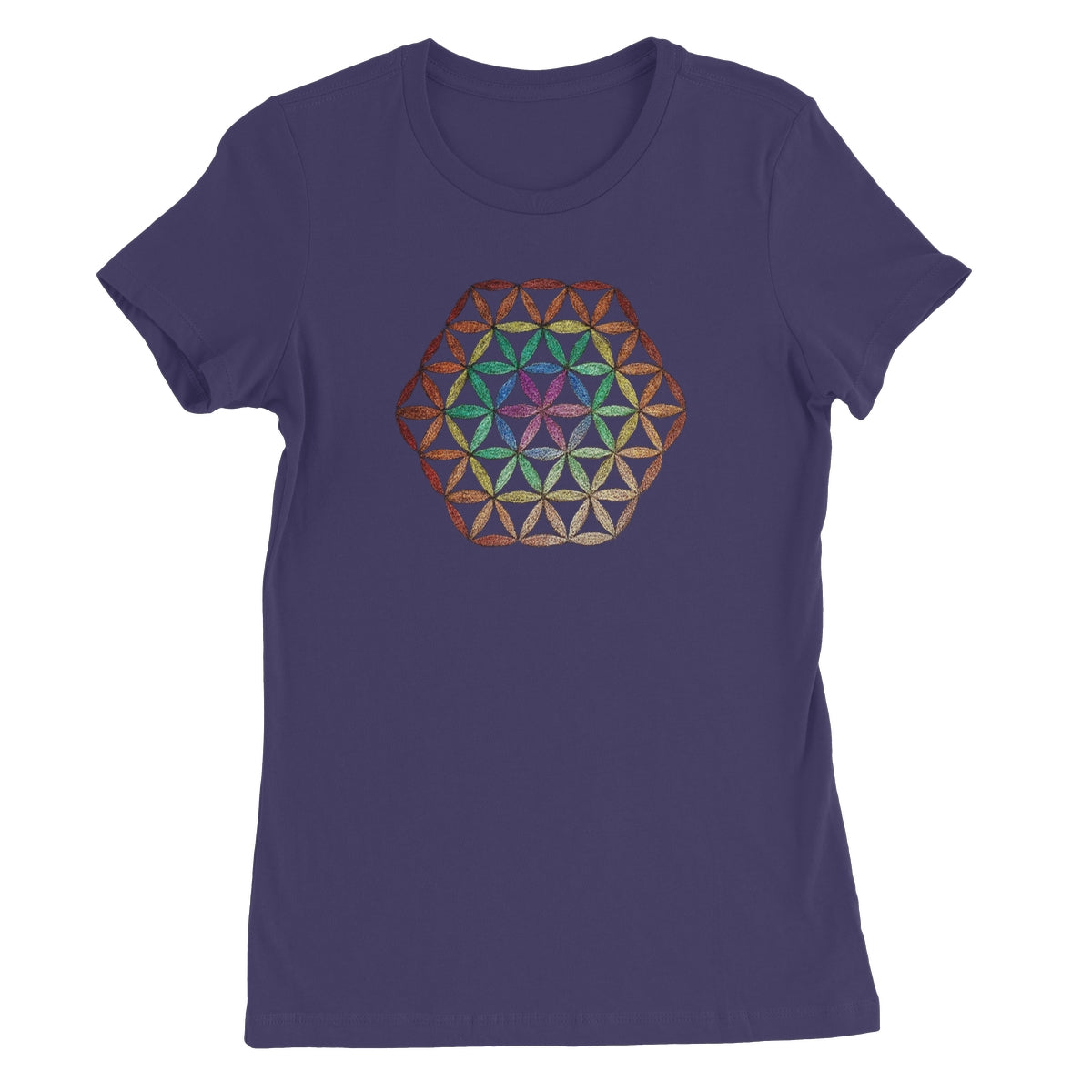 Flower of Life in Colour  Women's Favourite T-Shirt