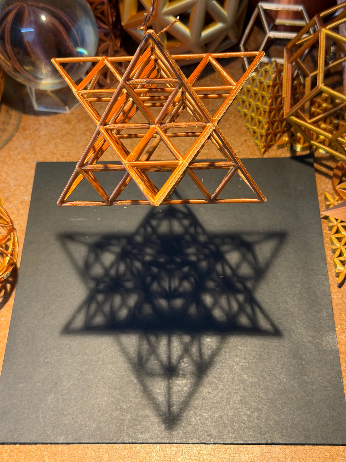 The Nested Merkaba | 3D Printed Geometric Sculpture - Nature of Flowers