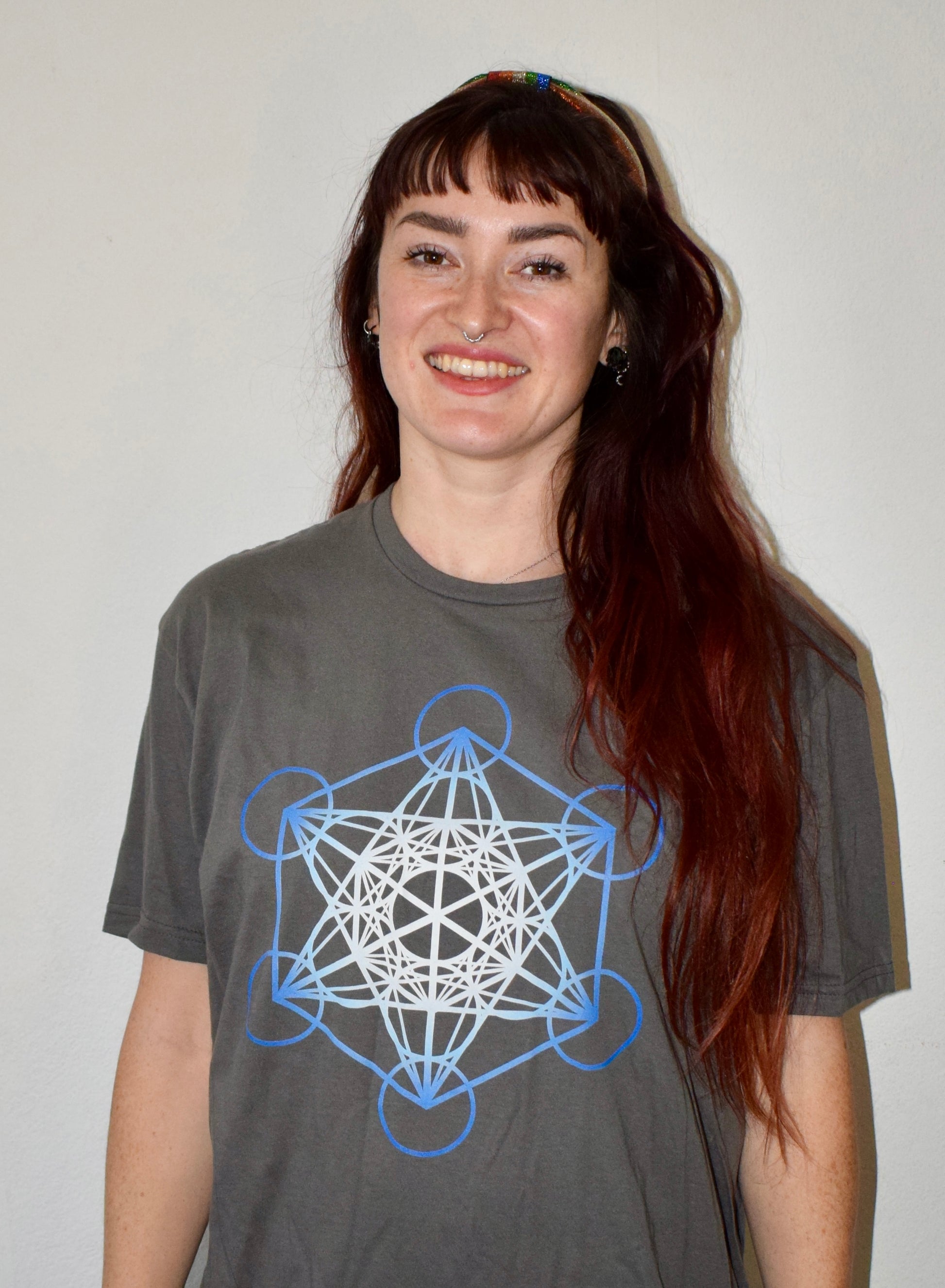 Metatron's Cube Women's T-Shirt - Nature of Flowers
