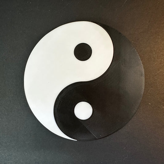 3D Printed Yin Yang Sculpture – Duality in Perfect Balance