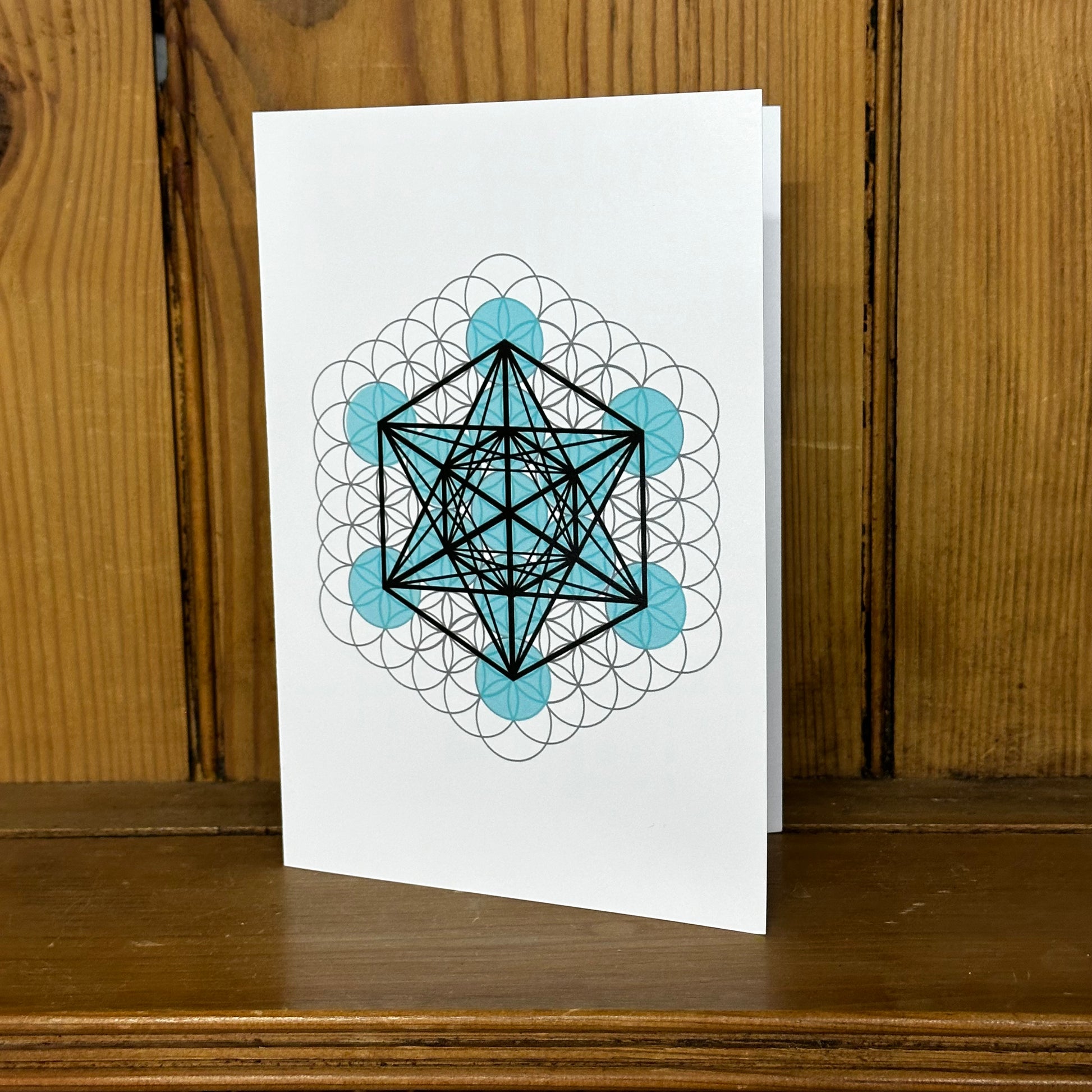 Fruit of Life, Metatron’s Cube Greeting Card - Nature of Flowers