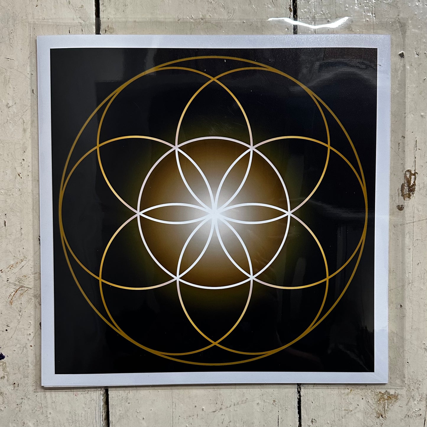 Seed of Life in Gold Print C-Type Print