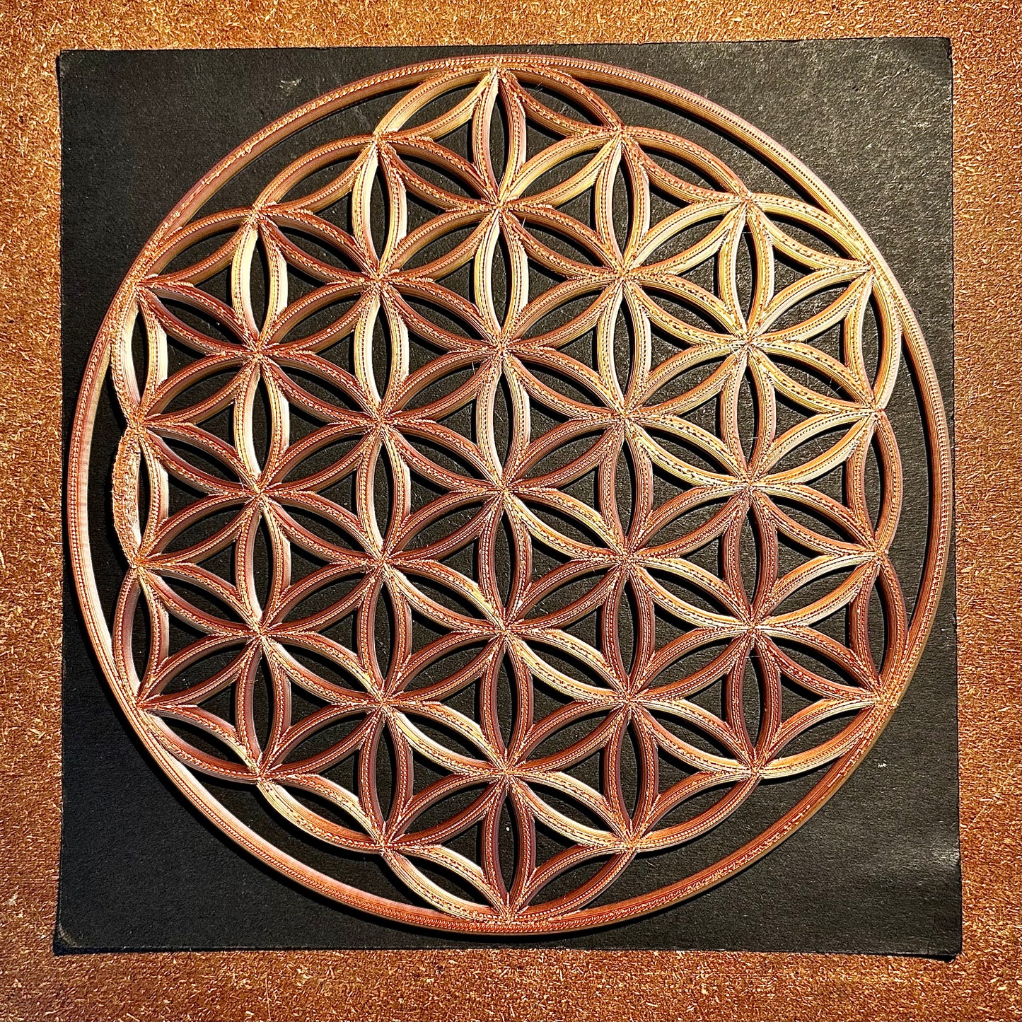 3D Printed Flower of Life Disk – Sacred Geometry Wall & Altar Art (20cm) - Nature of Flowers