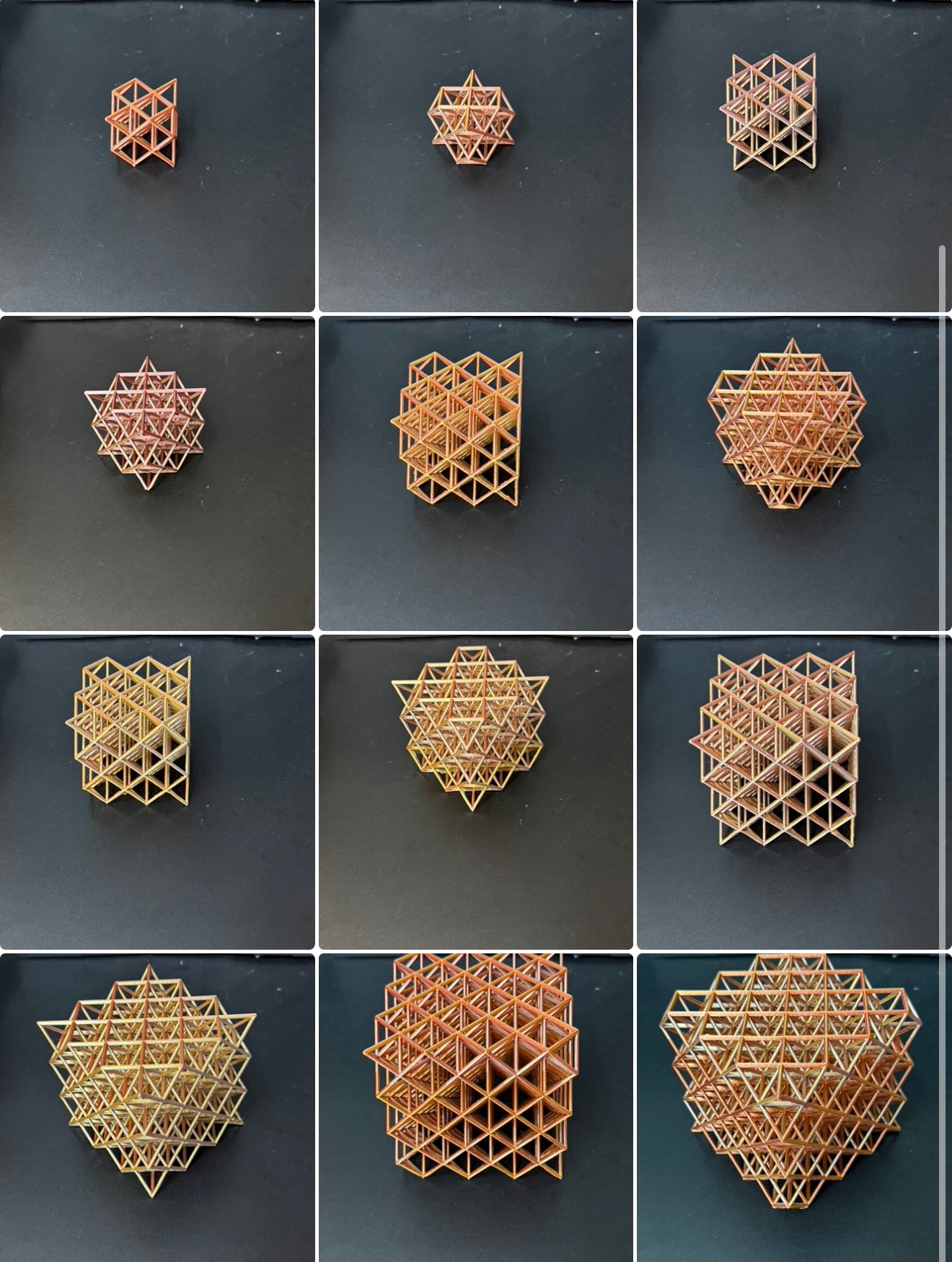 Geometric Elegance: Modular Tetrahedral Matrix Collection