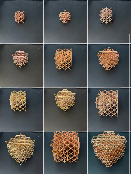 Geometric Elegance: Modular Tetrahedral Matrix Collection