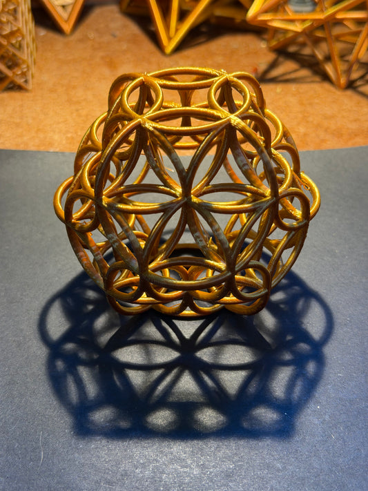 Interlocking Flower of Life Sphere – Sacred Geometry Sculpture