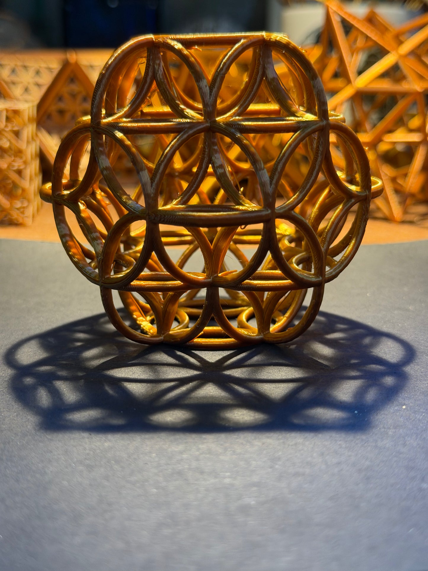 Interlocking Flower of Life Sphere – Sacred Geometry Sculpture