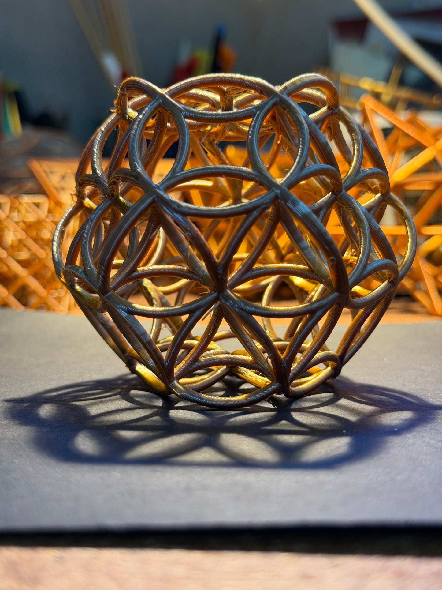 Interlocking Flower of Life Sphere – Sacred Geometry Sculpture