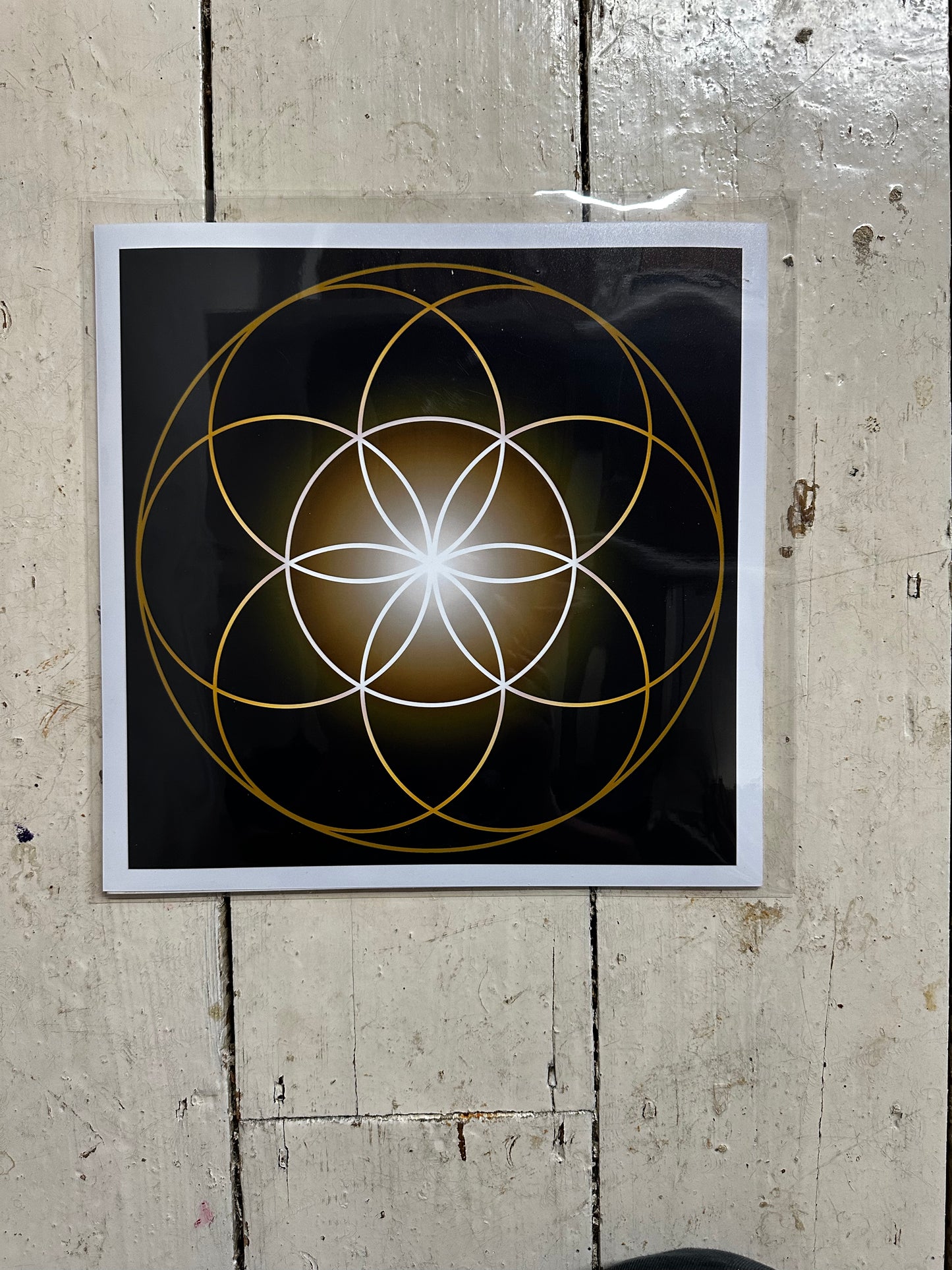 Seed of Life in Gold Print C-Type Print