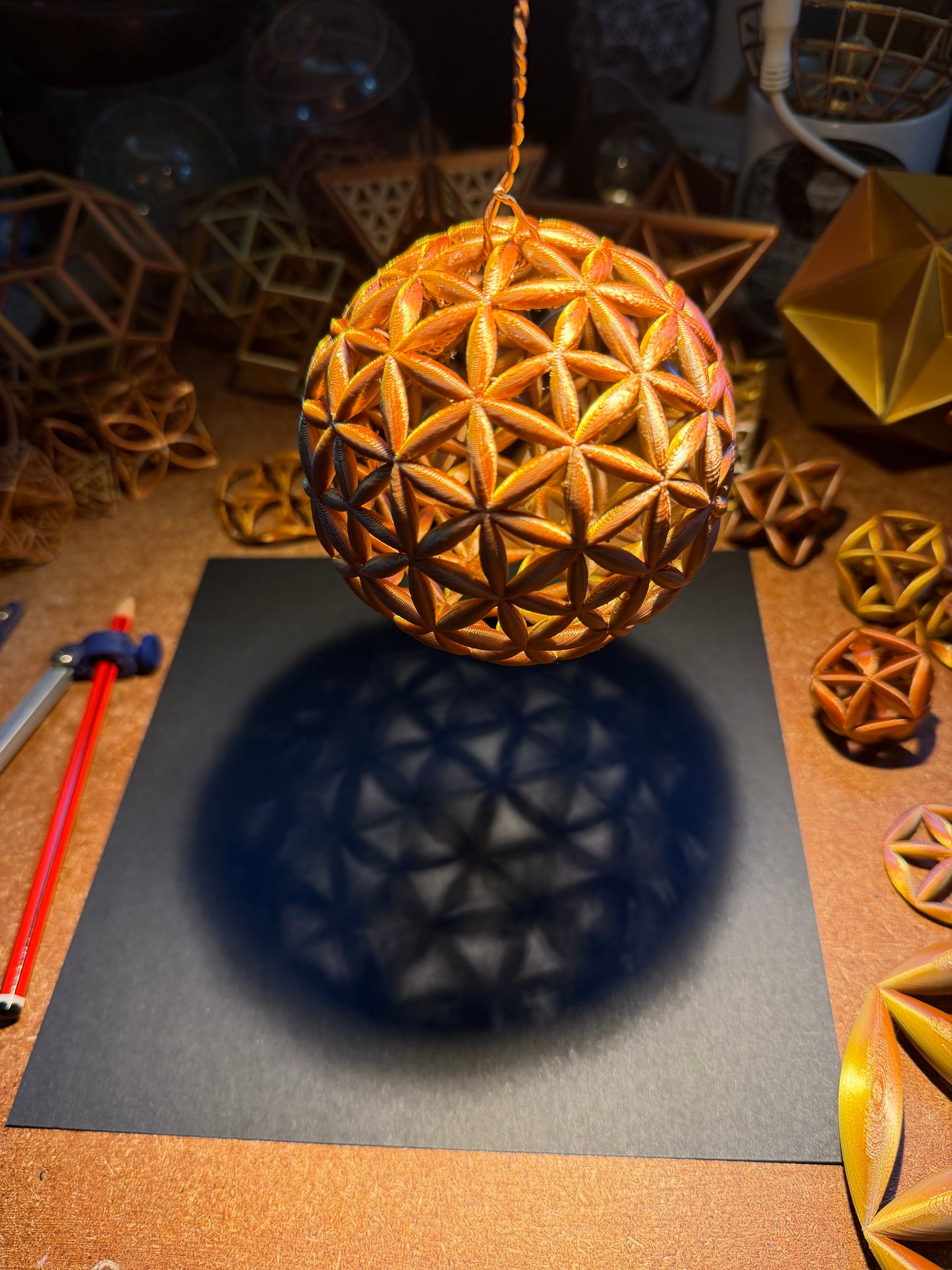 A sphere of sacred geometry