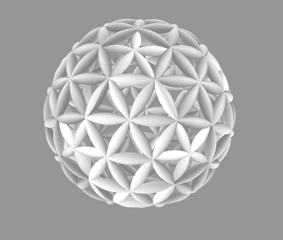 A sphere of sacred geometry