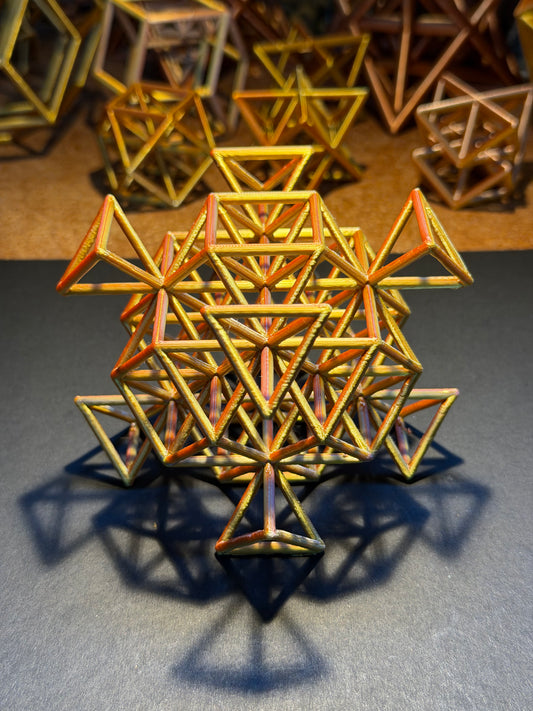 Tetrahedral Rotations Order 2 x8 Merkaba arrangement