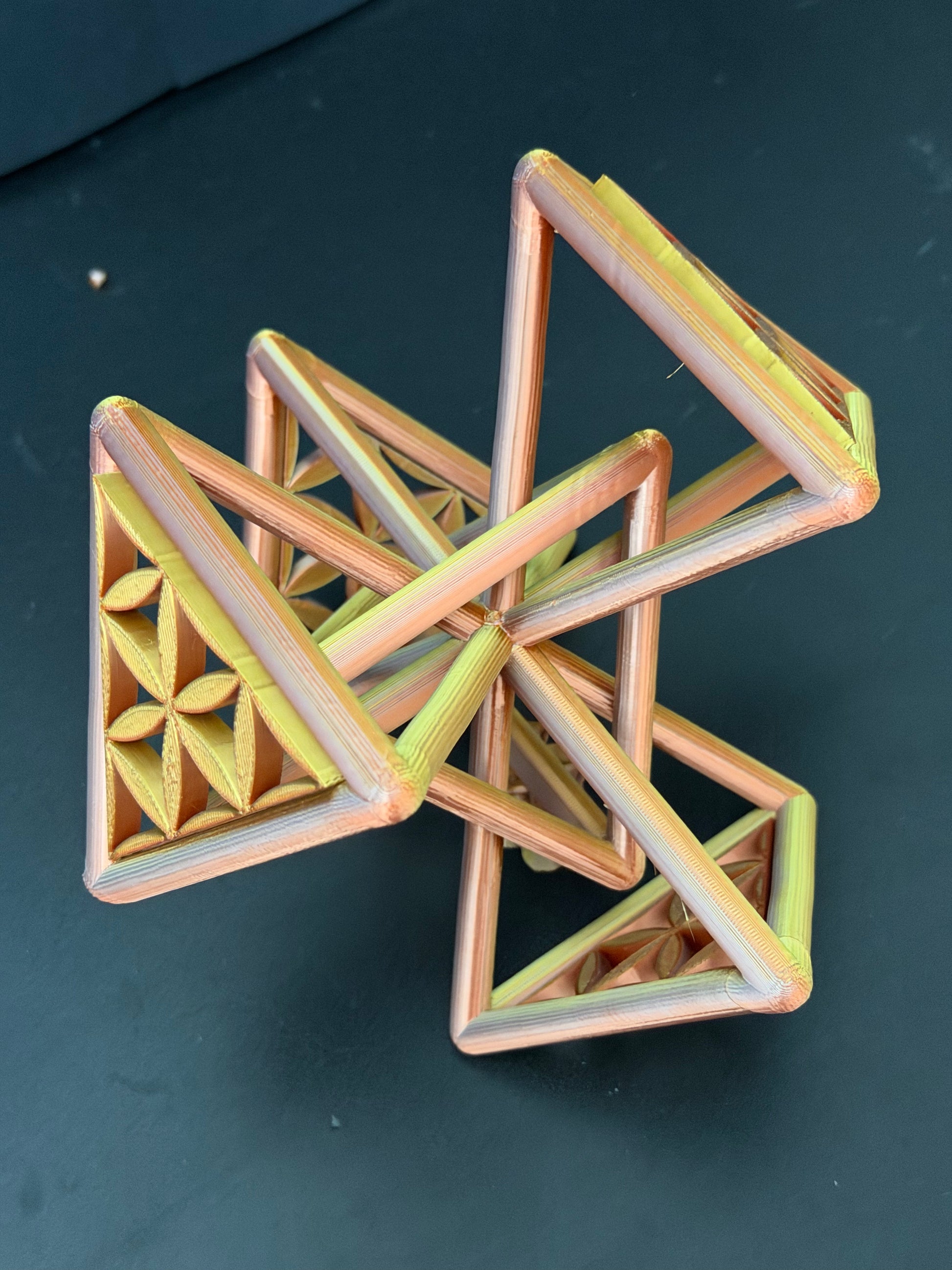 Special Edition: The Infused 4 plus 1 Tetrahedrons (97mm) - Nature of Flowers
