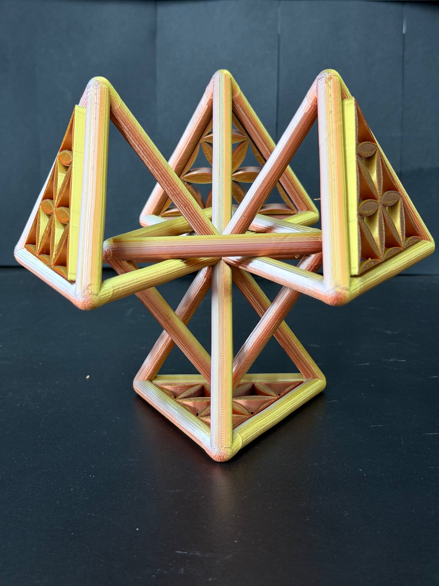 Special Edition: The Infused 4 plus 1 Tetrahedrons (97mm) - Nature of Flowers