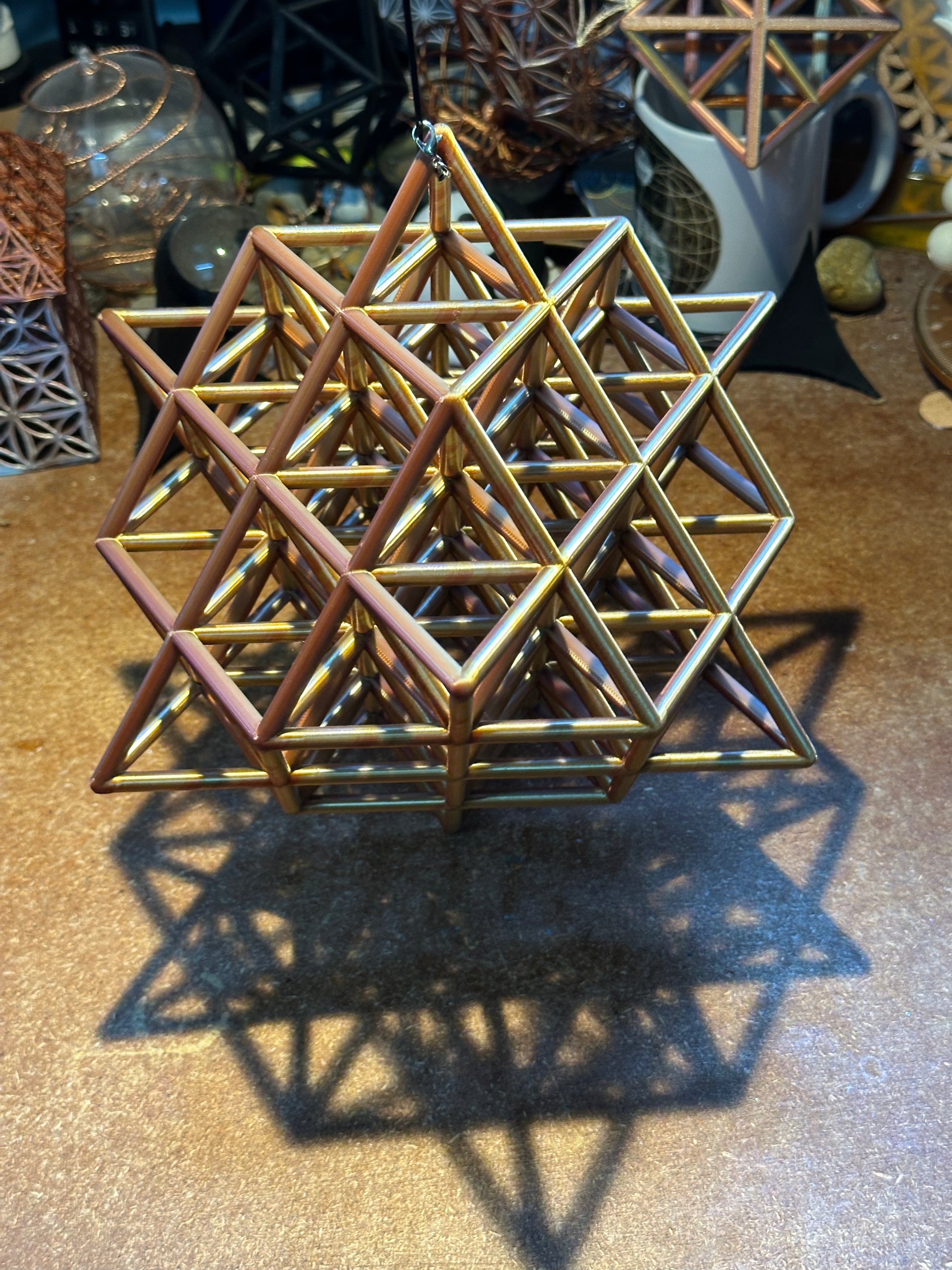 64 Star Tetrahedron, Large 150mm Edition - Sacred Geometry of Energy, Manifestation & Universal Structure - Nature of Flowers