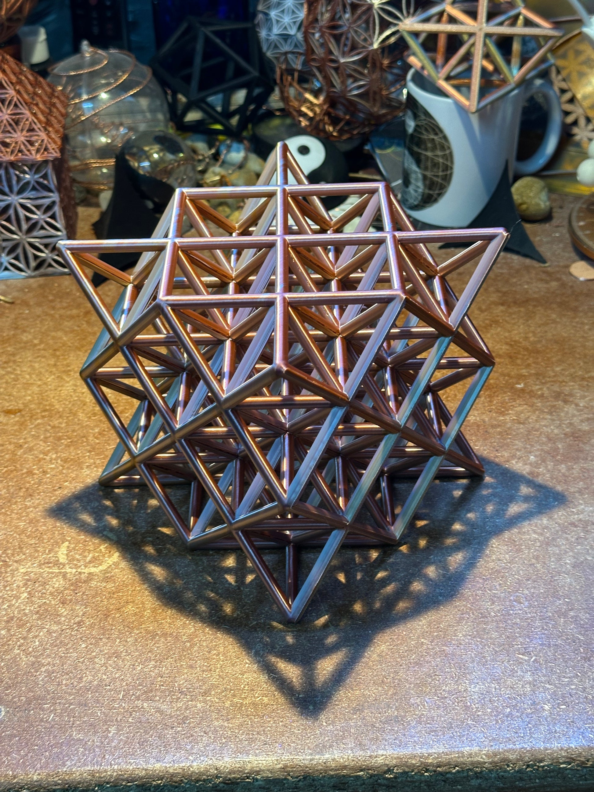 64 Star Tetrahedron, Large 150mm Edition - Sacred Geometry of Energy, Manifestation & Universal Structure - Nature of Flowers