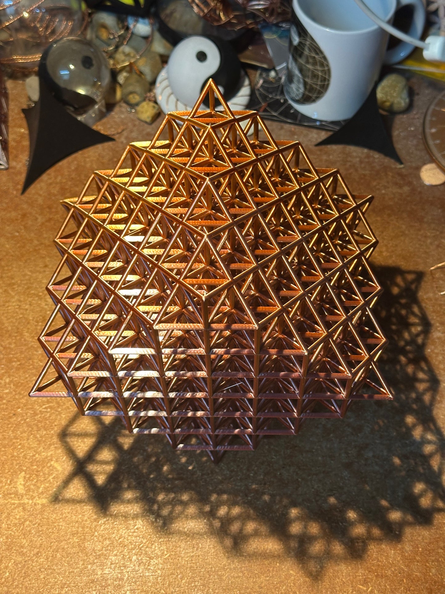 512 Star Tetrahedron – Large 152 mm Edition Advanced Sacred Geometry of Creation, Expansion & Infinite Energy - Nature of Flowers