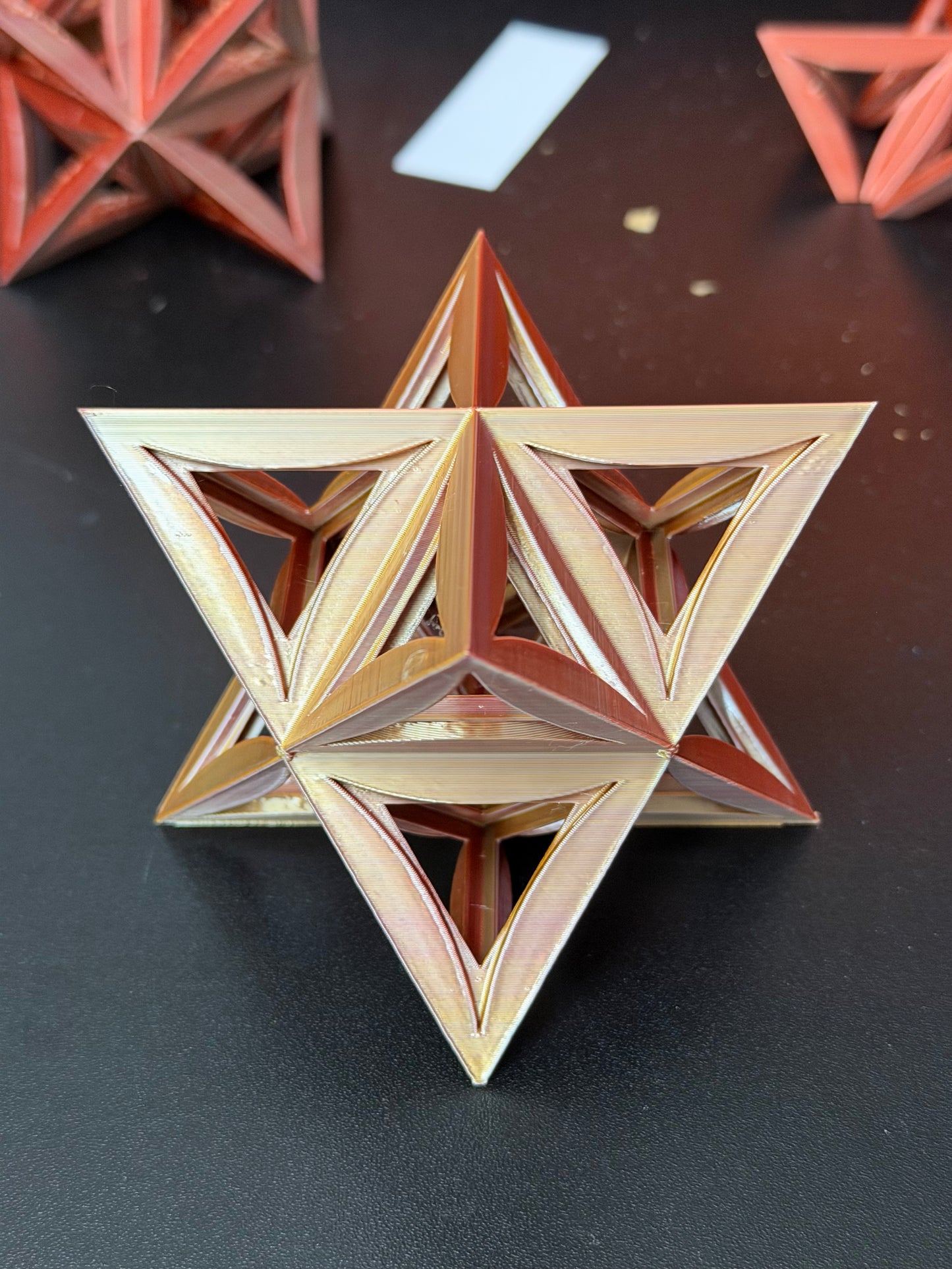 Open-Frame Star Tetrahedron (Merkaba) – Sacred Geometry Sculpture - Nature of Flowers