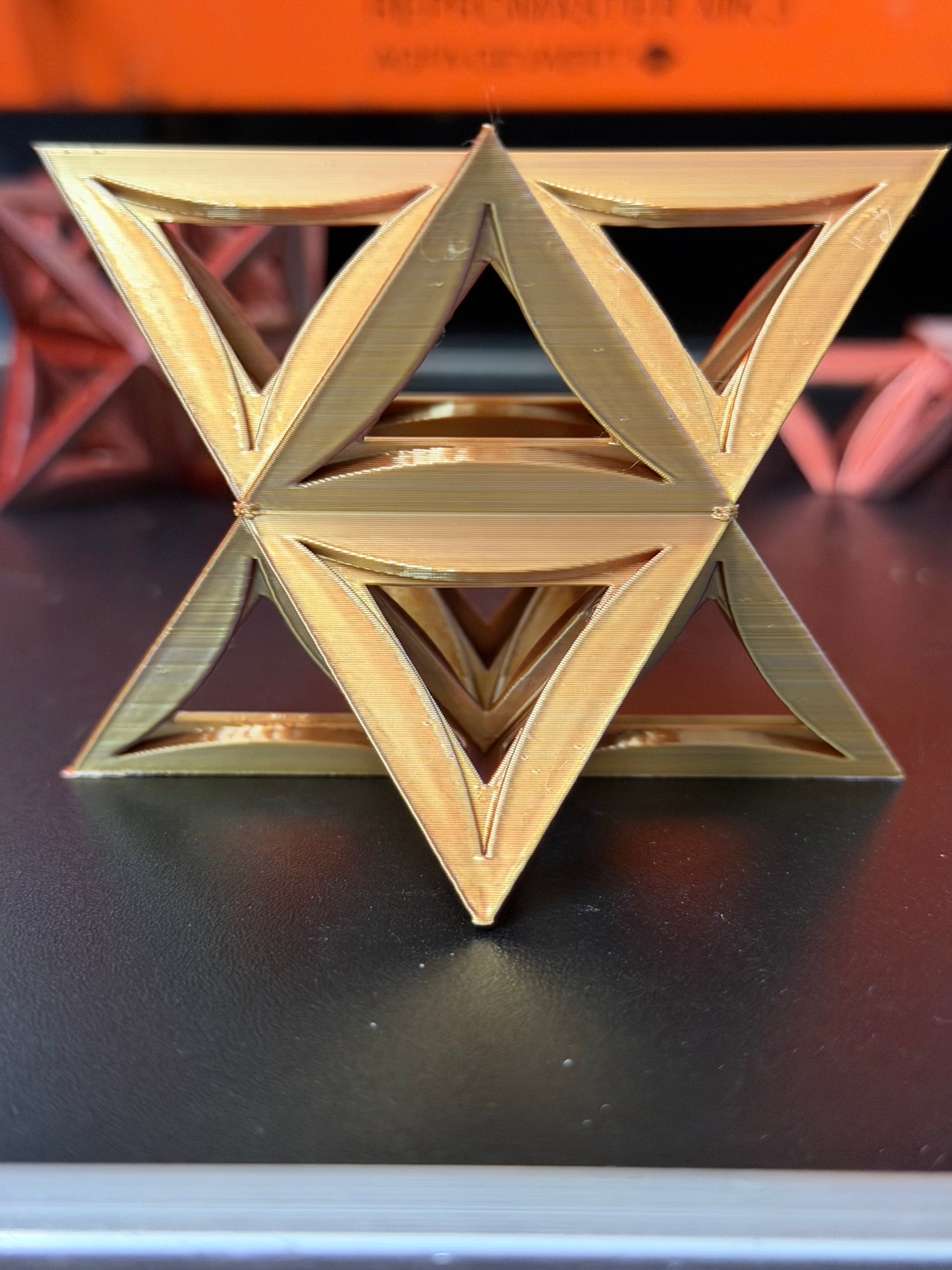 Open-Frame Star Tetrahedron (Merkaba) – Sacred Geometry Sculpture - Nature of Flowers