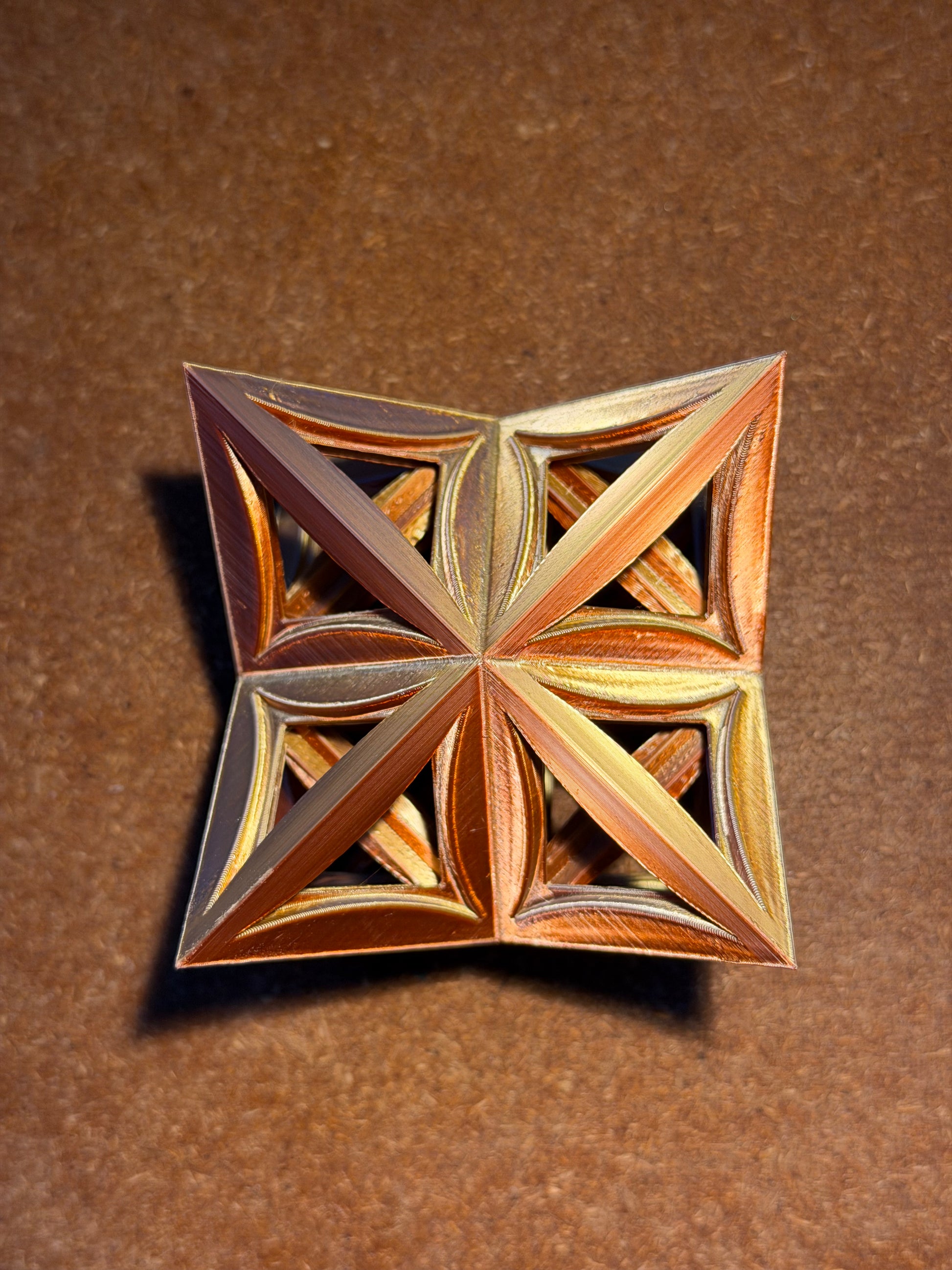 Open-Frame Star Tetrahedron (Merkaba) – Sacred Geometry Sculpture - Nature of Flowers