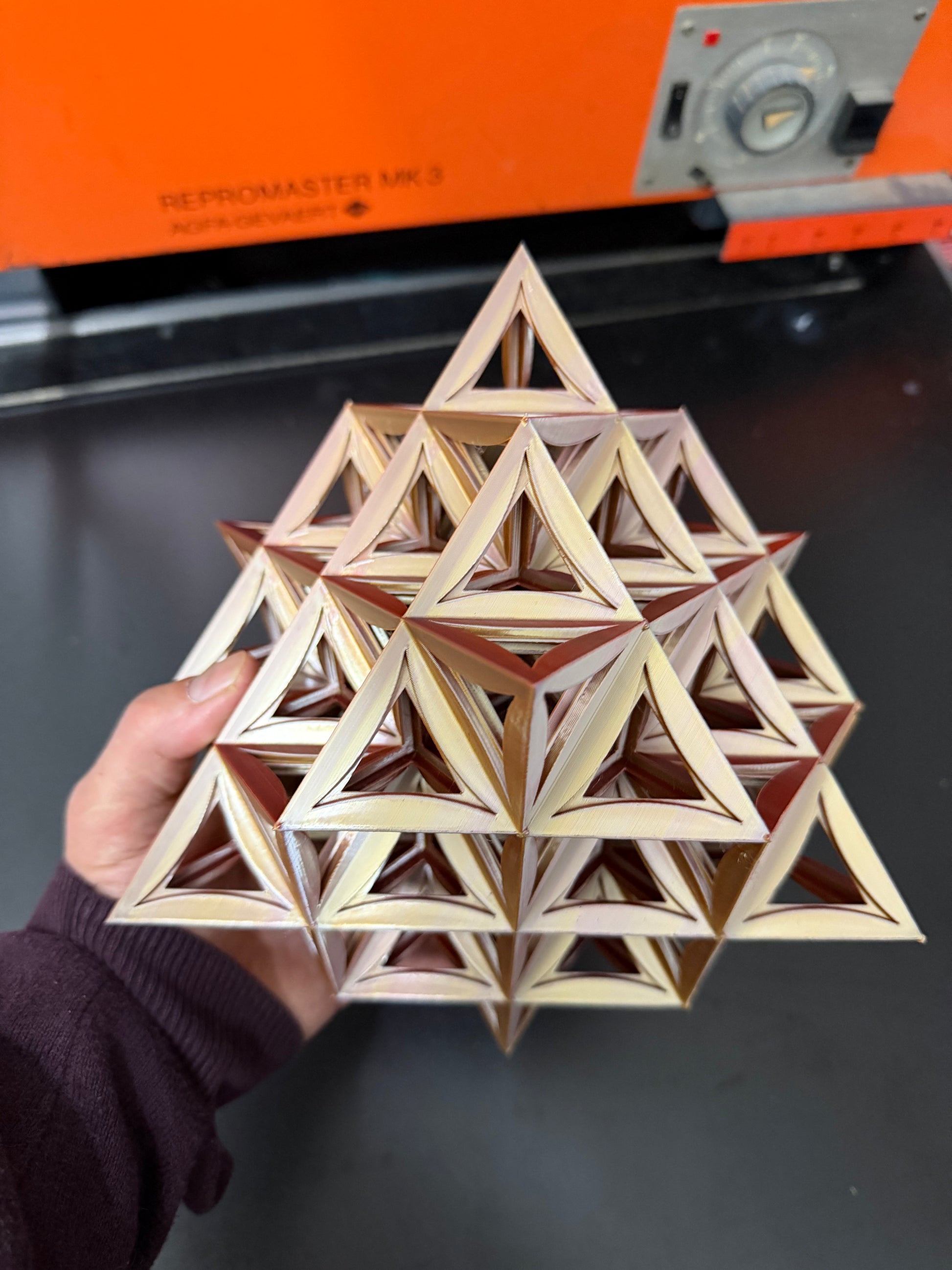 64 Star Tetrahedron – Open-Frame Sacred Geometry Structure - Nature of Flowers