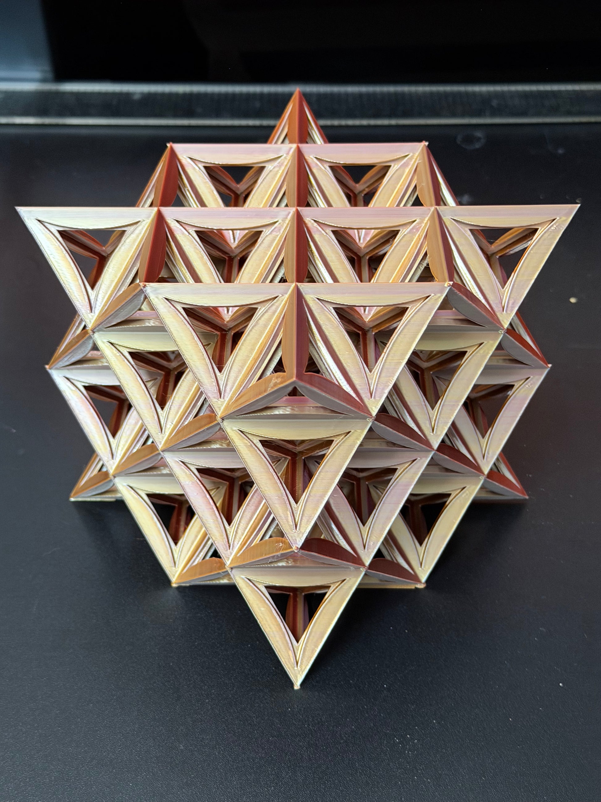 64 Star Tetrahedron – Open-Frame Sacred Geometry Structure - Nature of Flowers