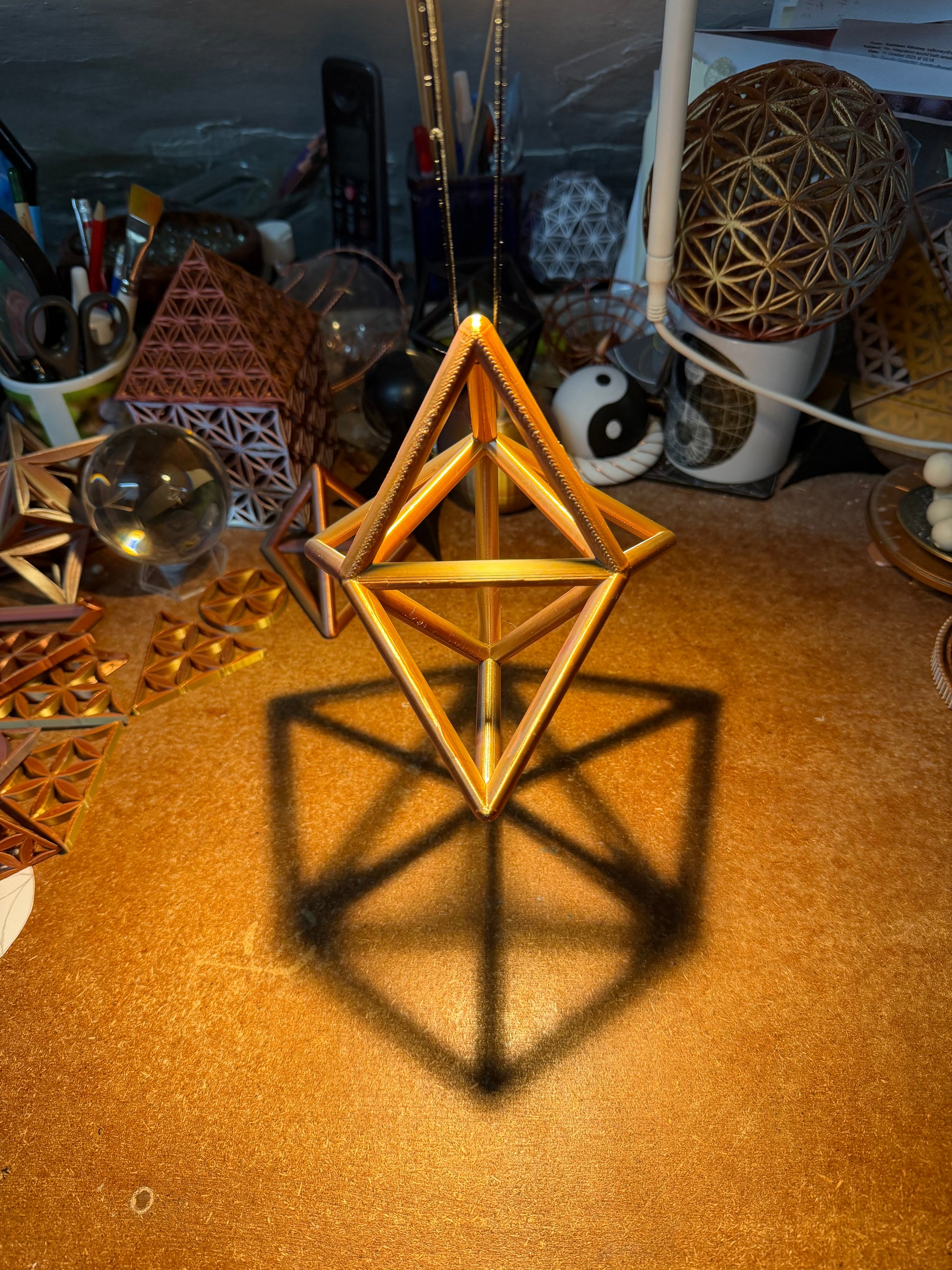 The Stellated Tetrahedron: Fivefold Geometric Harmony - Nature of Flowers