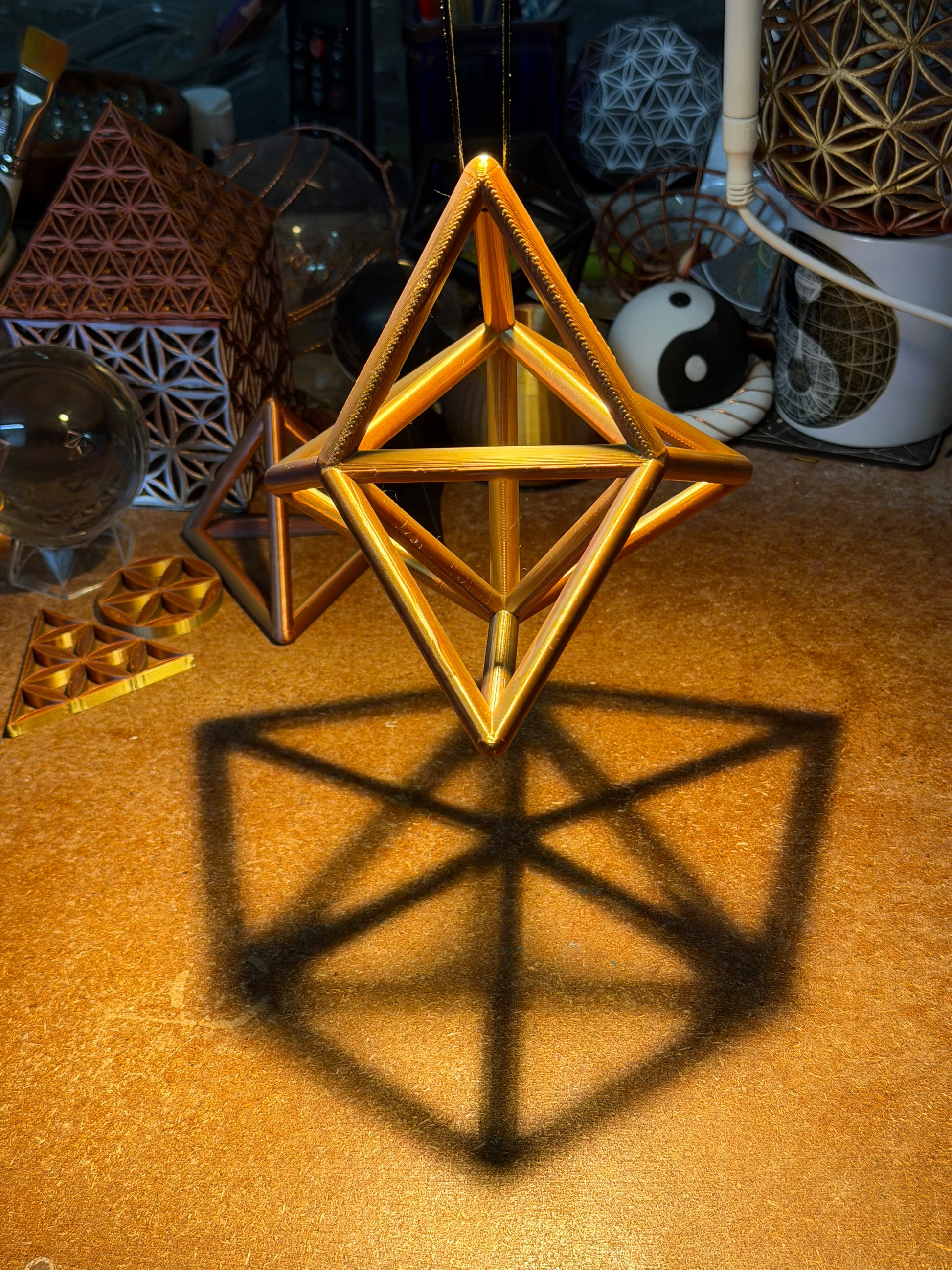The Stellated Tetrahedron: Fivefold Geometric Harmony - Nature of Flowers
