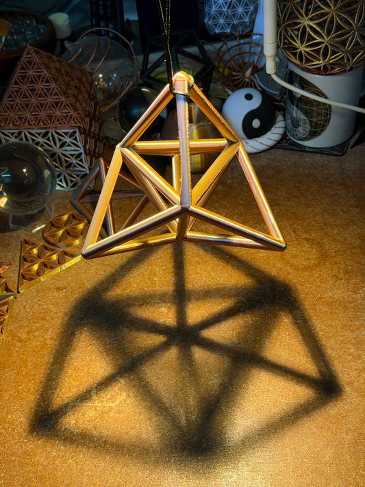 The Stellated Tetrahedron: Fivefold Geometric Harmony - Nature of Flowers