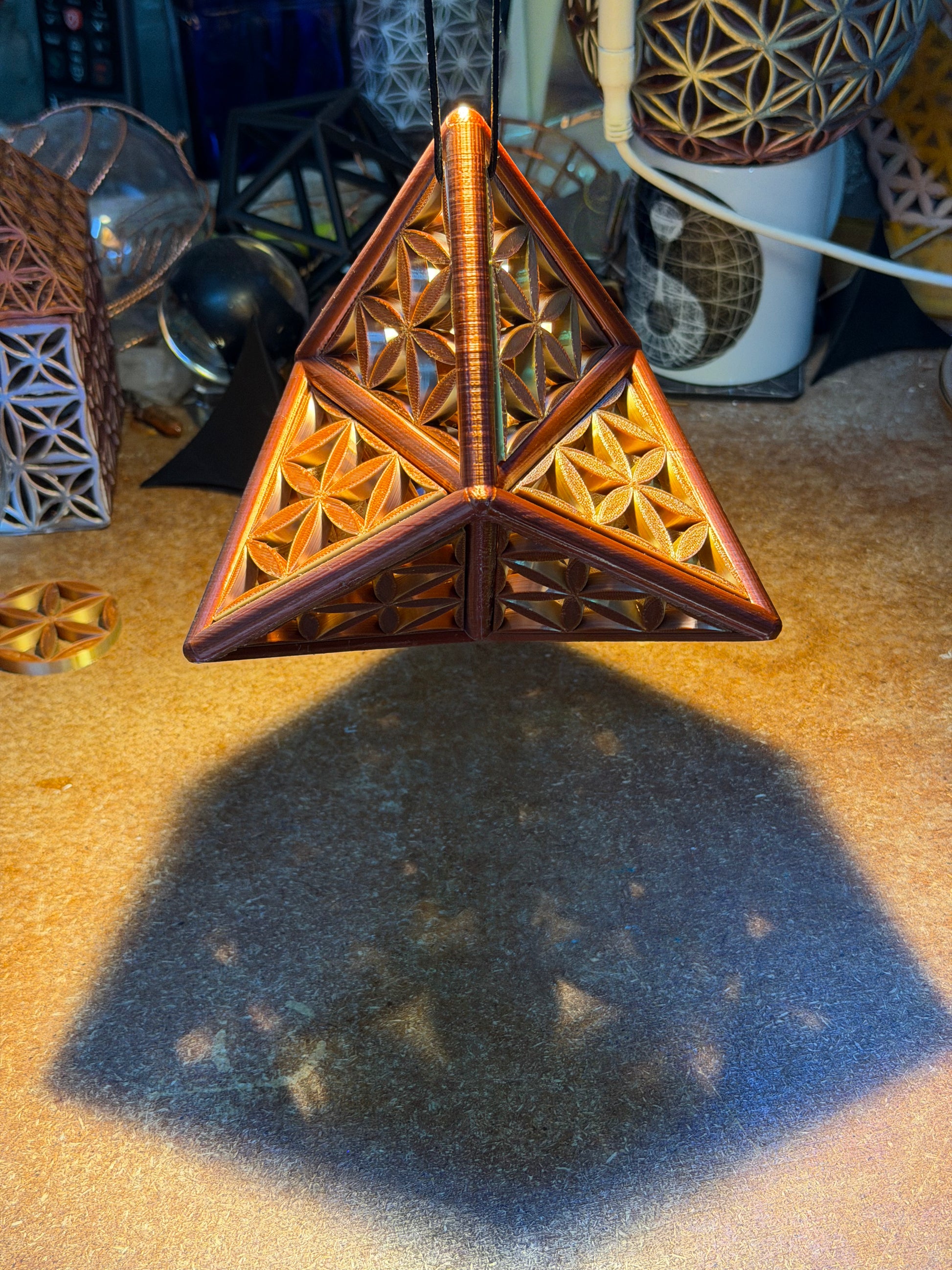 Special Edition: The Infused Stellated Tetrahedron. Large 150mm - Nature of Flowers