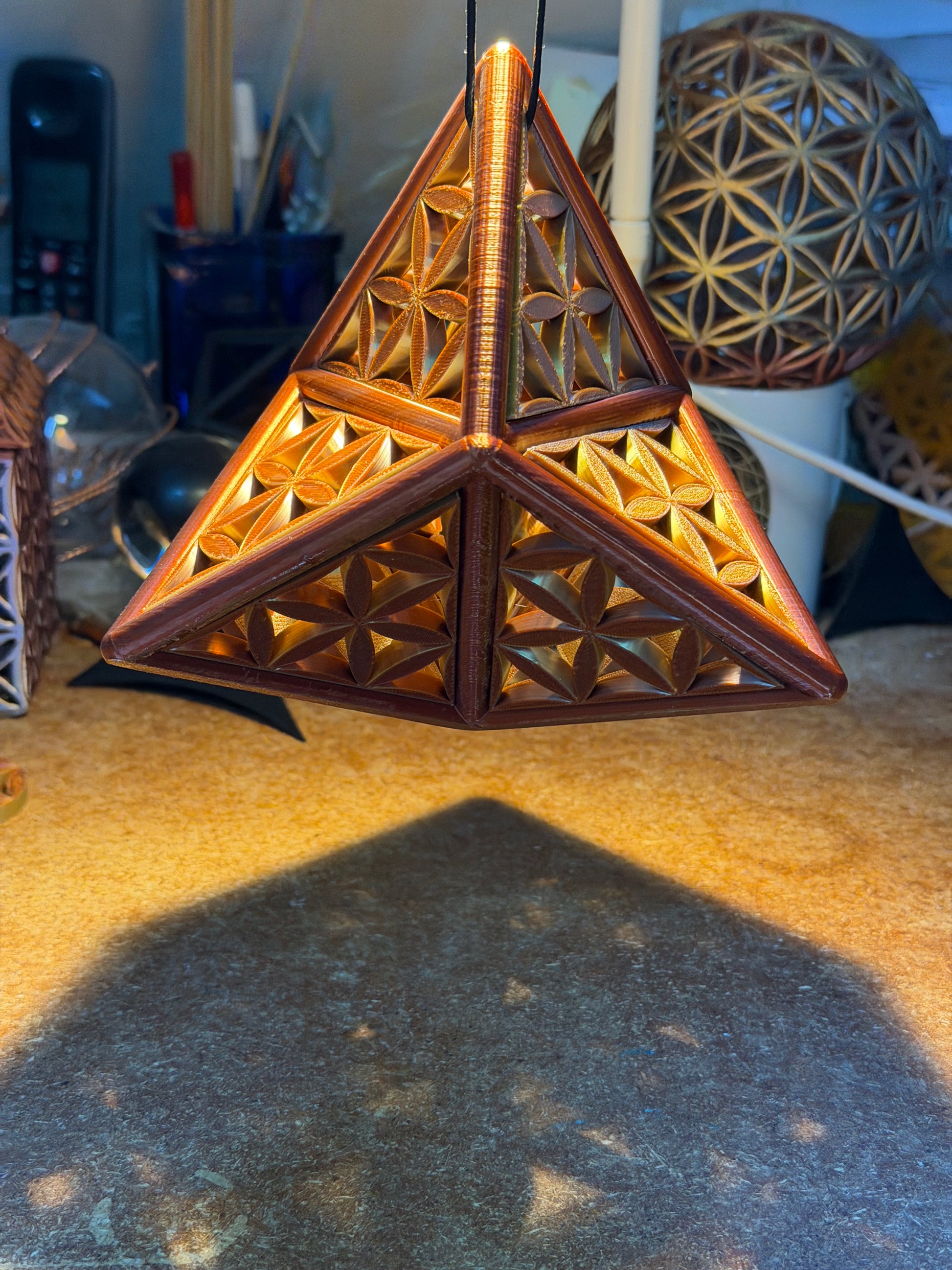 Special Edition: The Infused Stellated Tetrahedron. Large 150mm - Nature of Flowers