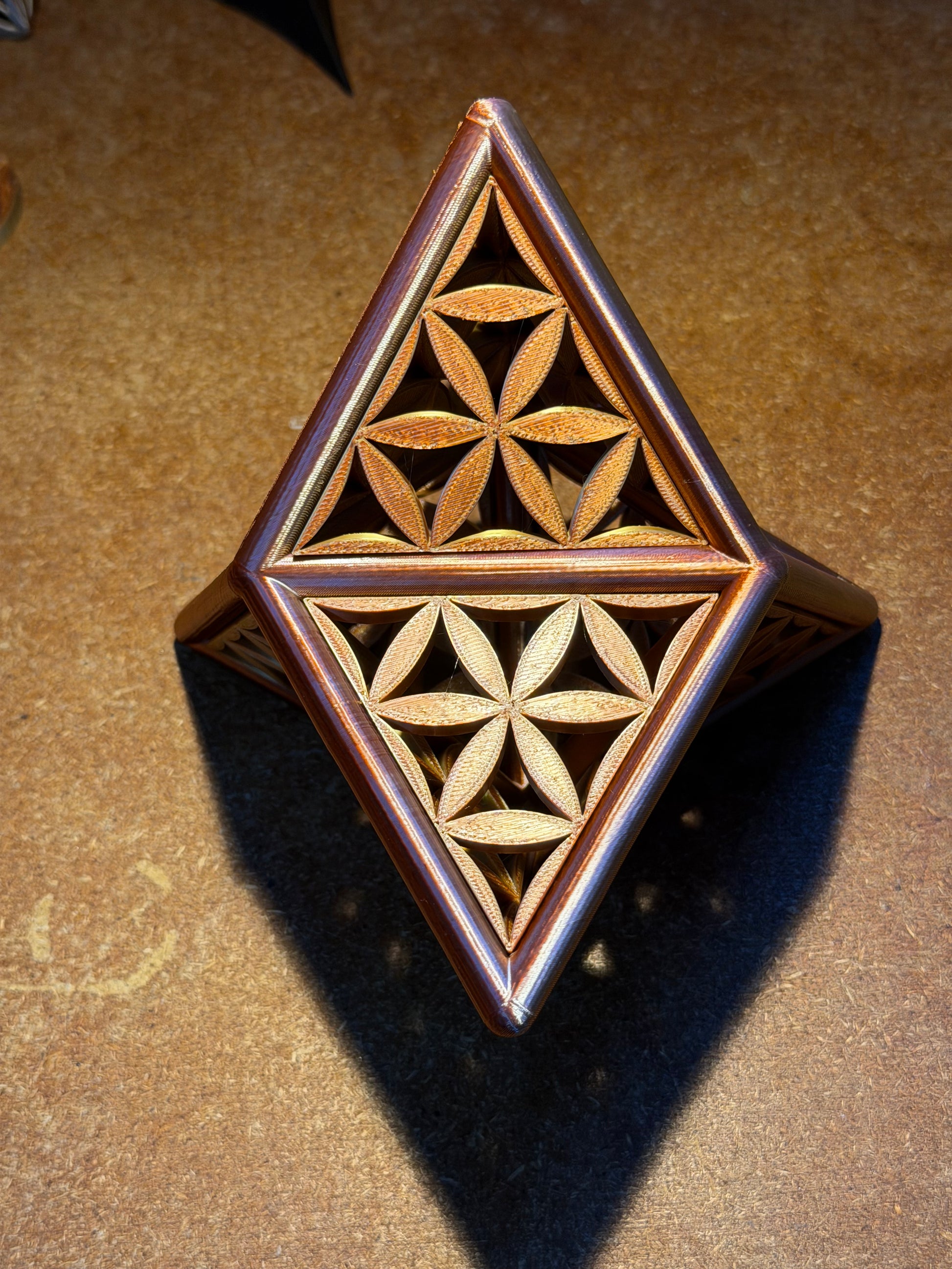Special Edition: The Infused Stellated Tetrahedron. Large 150mm - Nature of Flowers