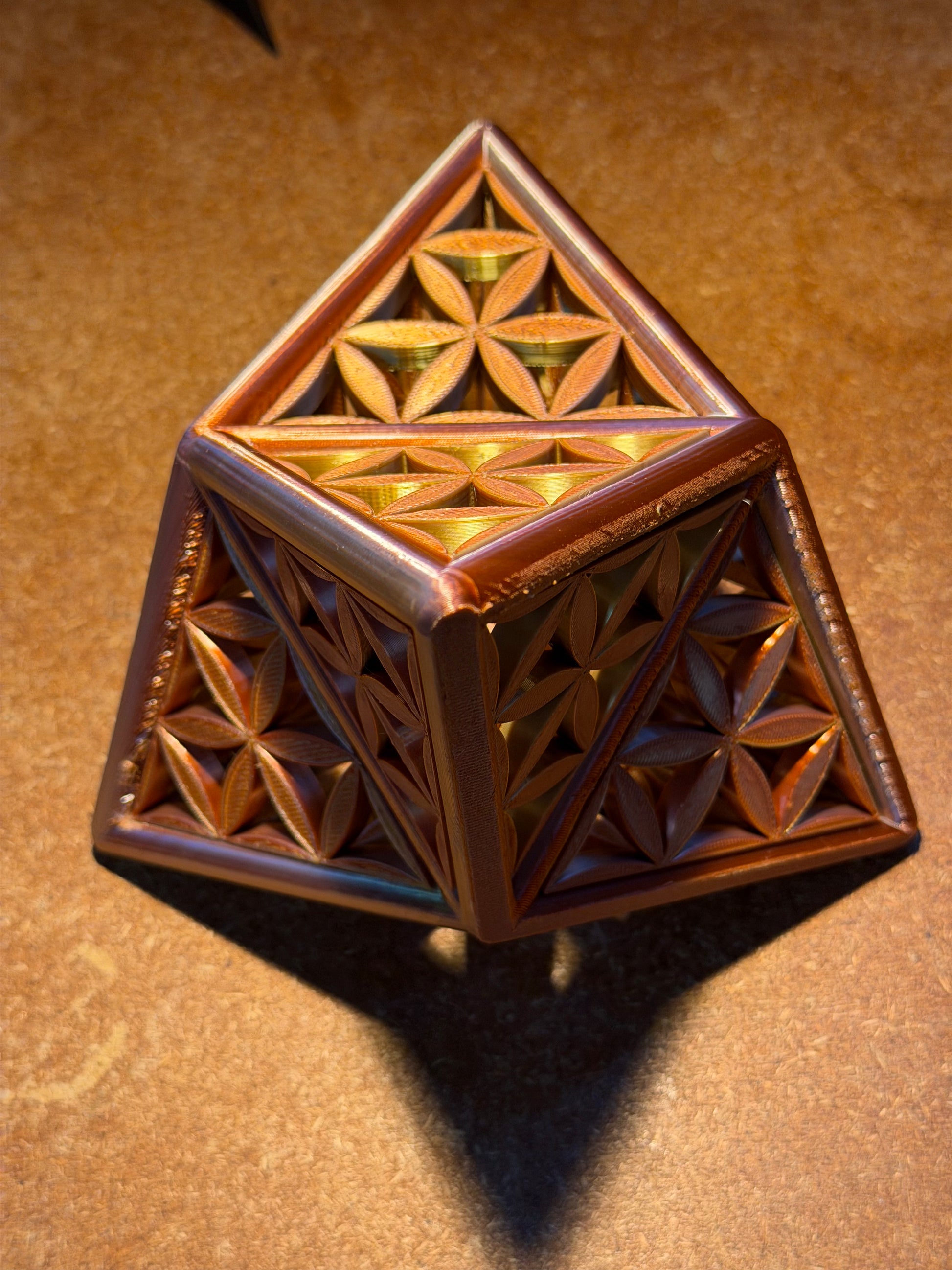 Special Edition: The Infused Stellated Tetrahedron. Large 150mm - Nature of Flowers