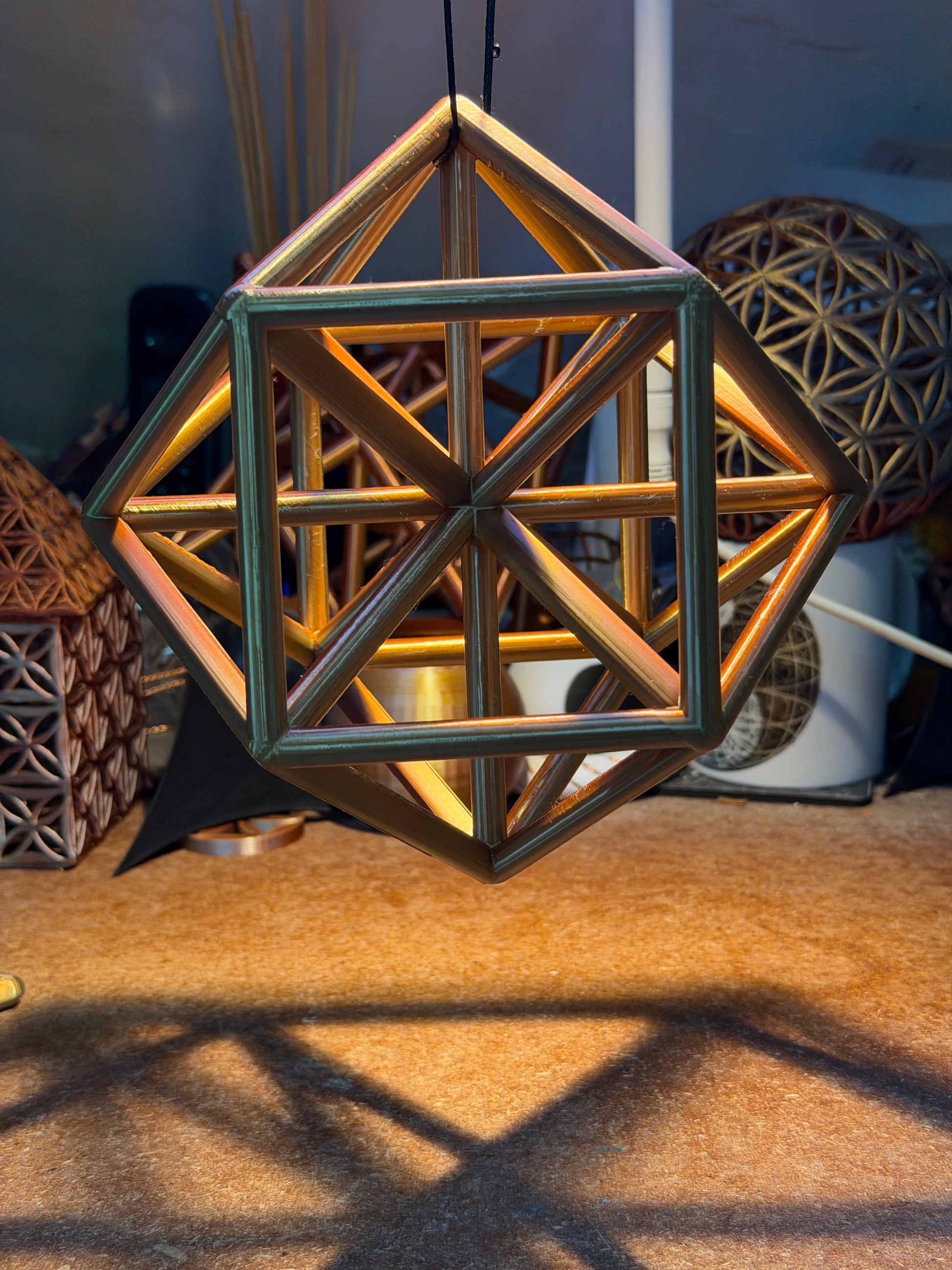 The Vector Equilibrium: 190mm Sacred Geometry Sculpture - Nature of Flowers