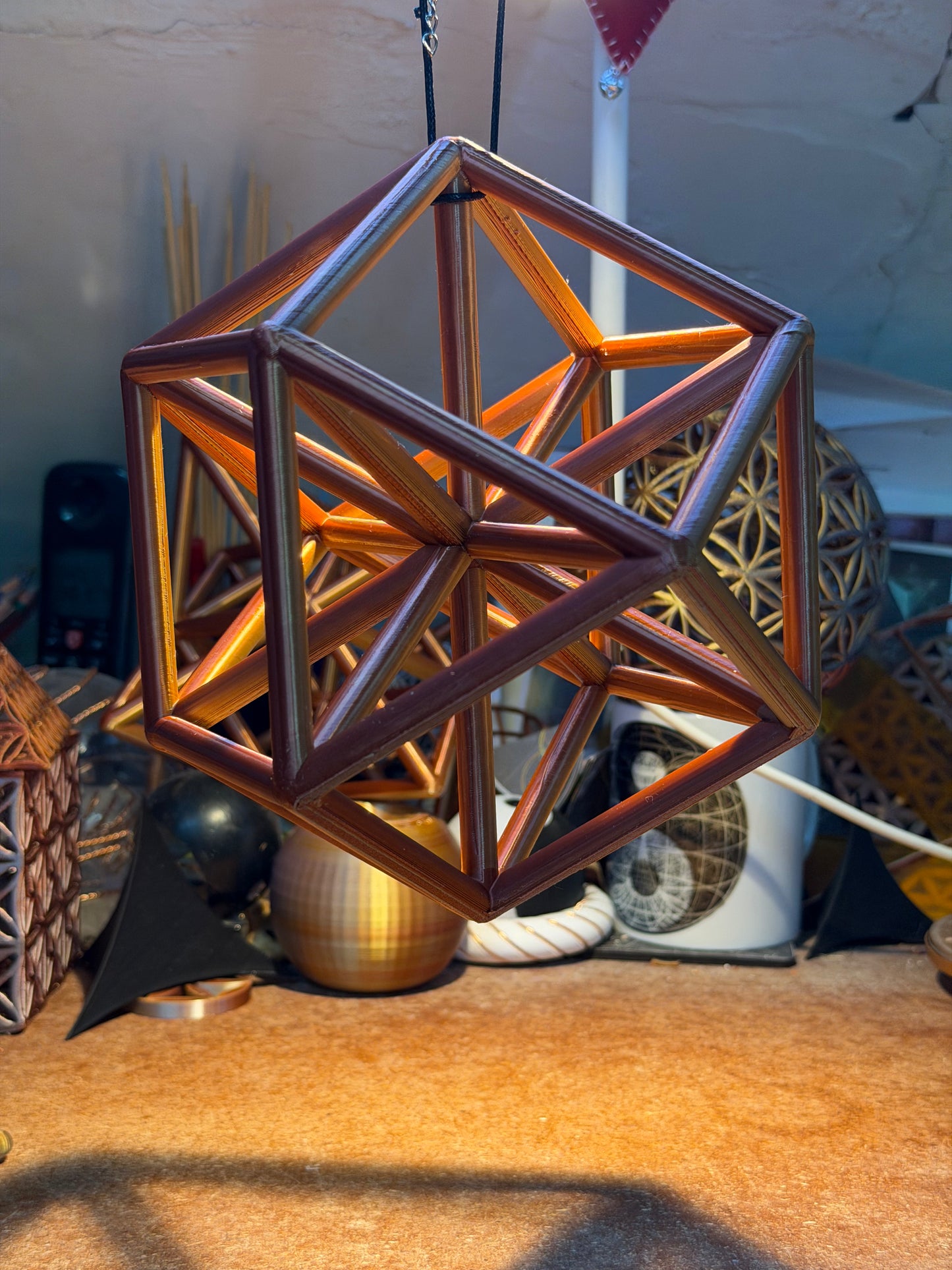 The Vector Equilibrium: 190mm Sacred Geometry Sculpture - Nature of Flowers