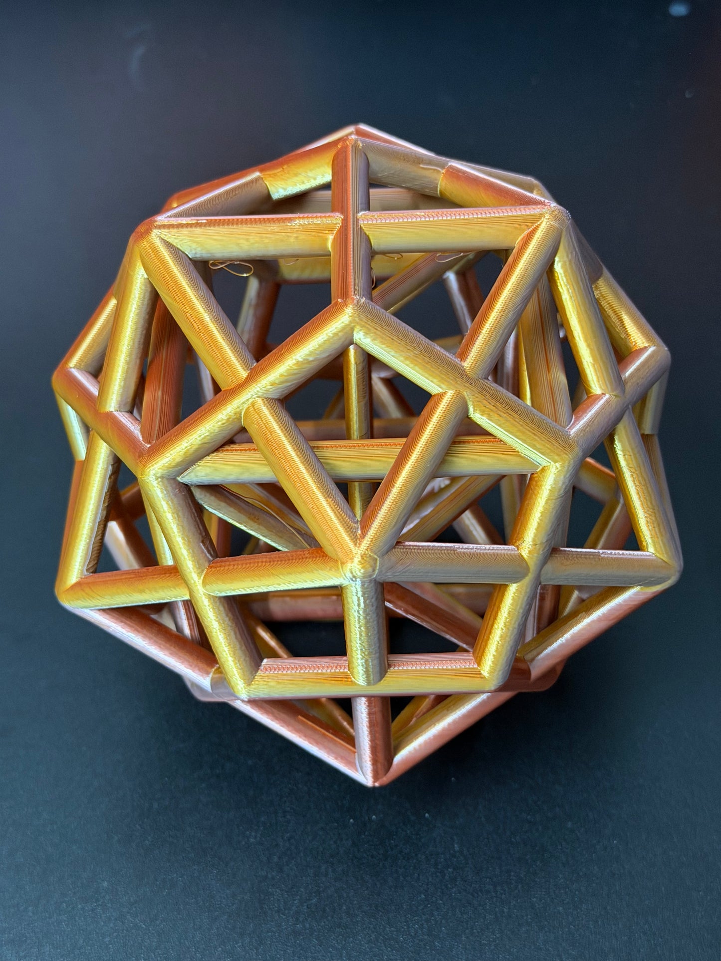 The Master Alchemist: 5-in-1 Nested Platonic Solids Sculpture - Nature of Flowers