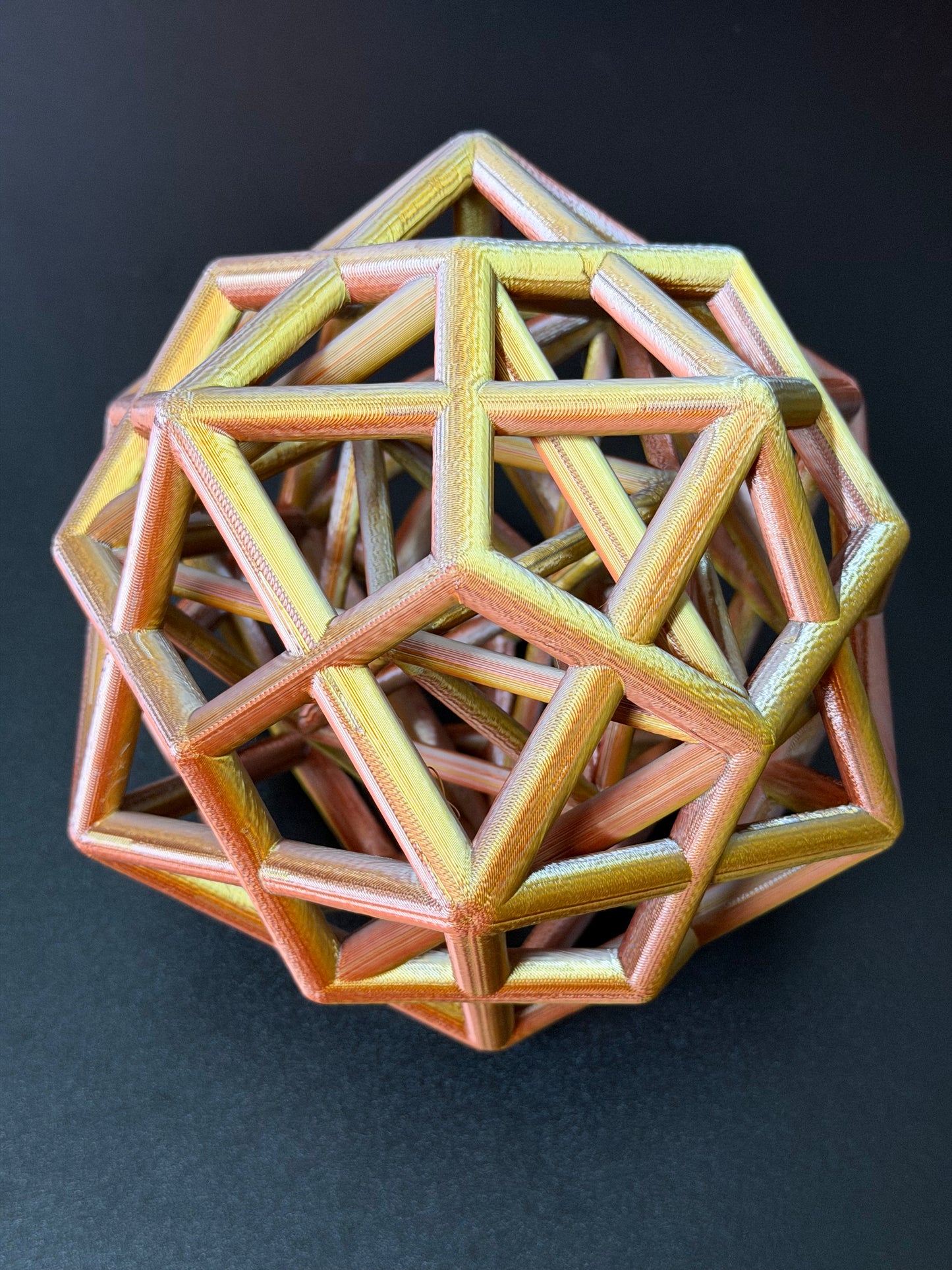 The Master Alchemist: 5-in-1 Nested Platonic Solids Sculpture - Nature of Flowers