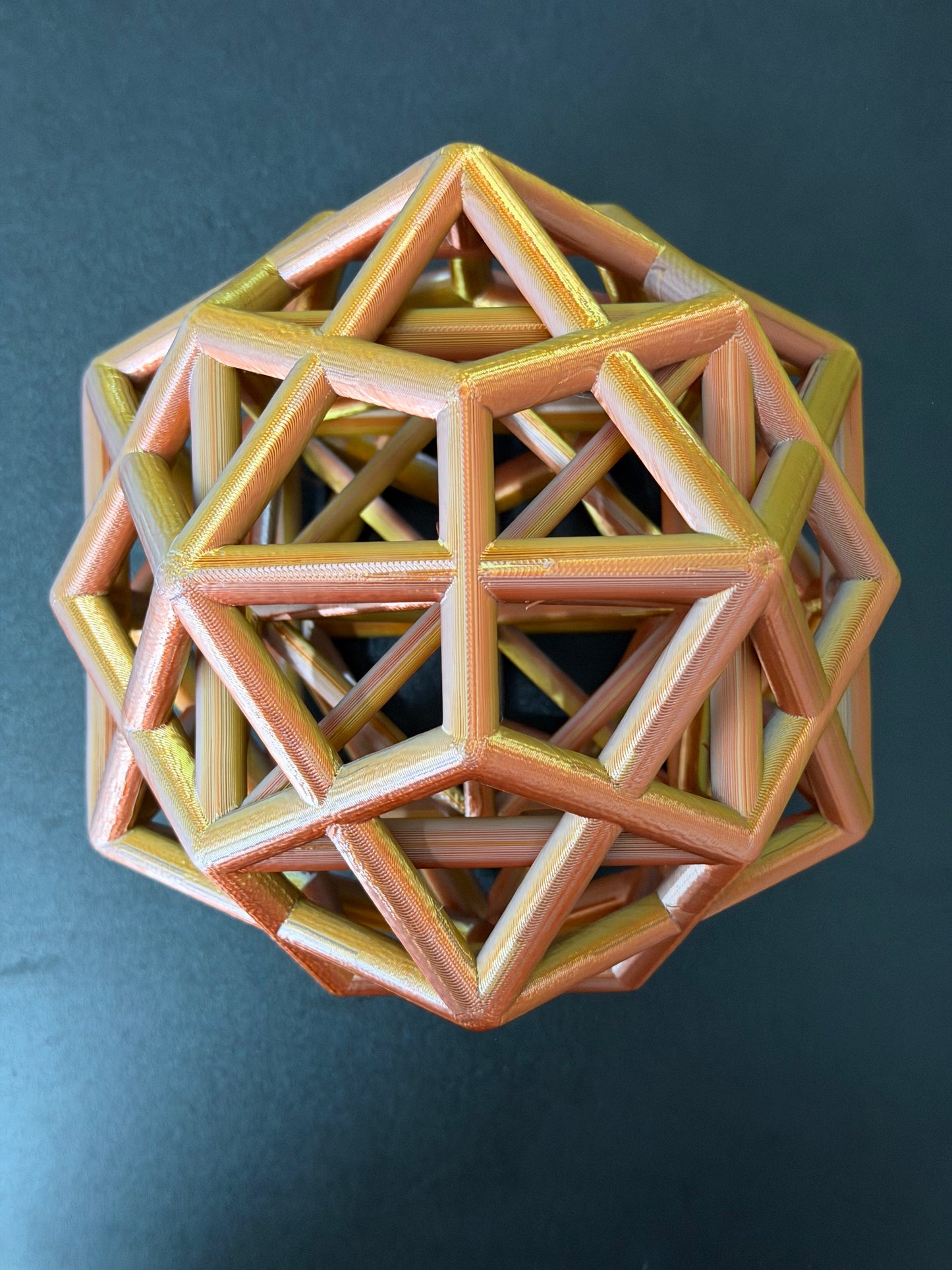 The Master Alchemist: 5-in-1 Nested Platonic Solids Sculpture - Nature of Flowers