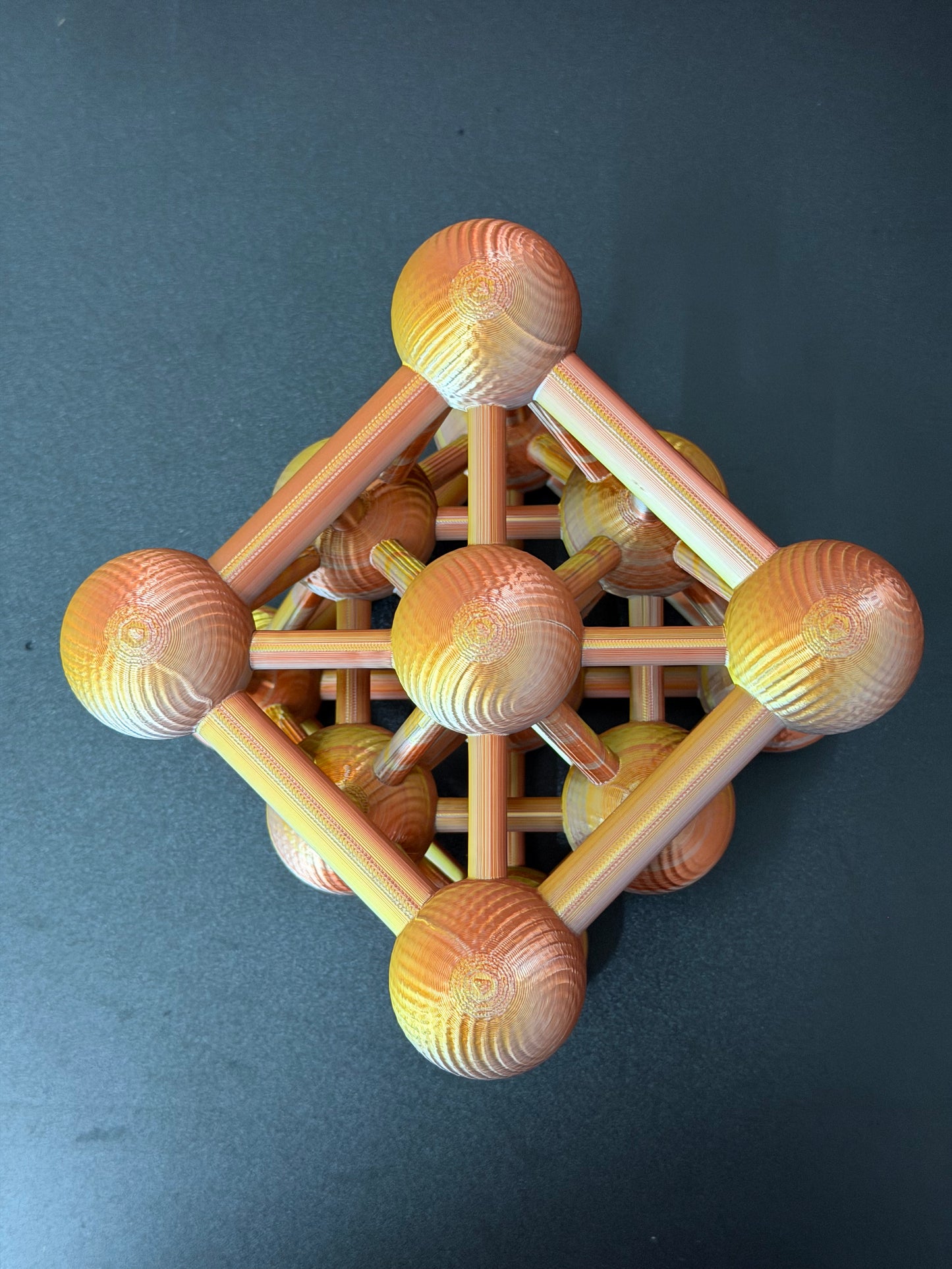 The Master Architect: 150mm 3D Metatron’s Cube - Nature of Flowers