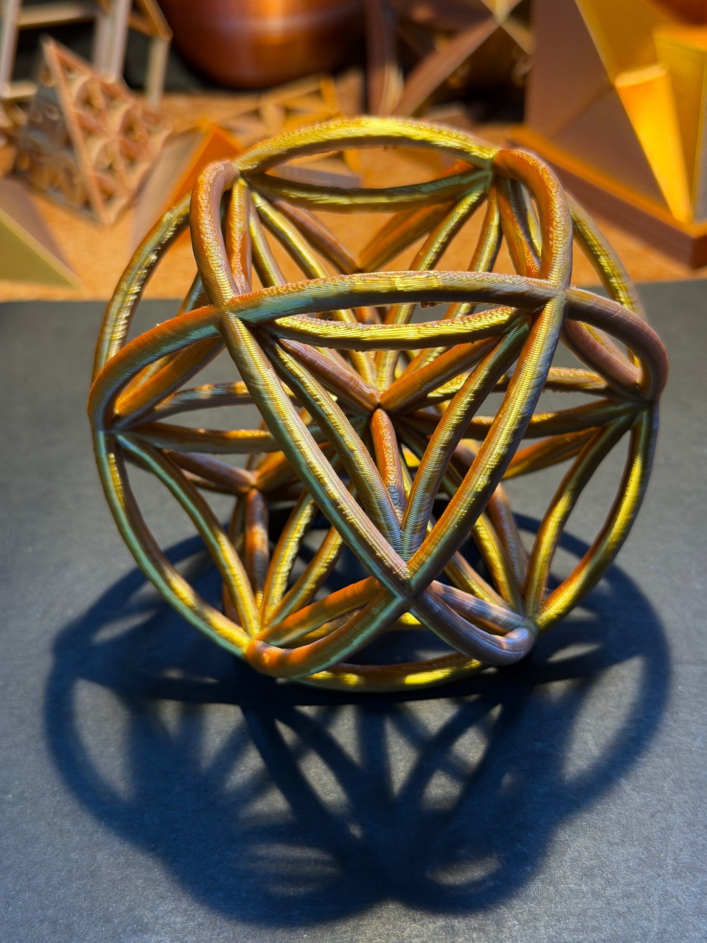 Curved Vector Equilibrium Sculpture (100mm) - Nature of Flowers