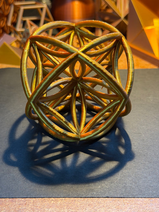 Curved Vector Equilibrium Sculpture (100mm) - Nature of Flowers