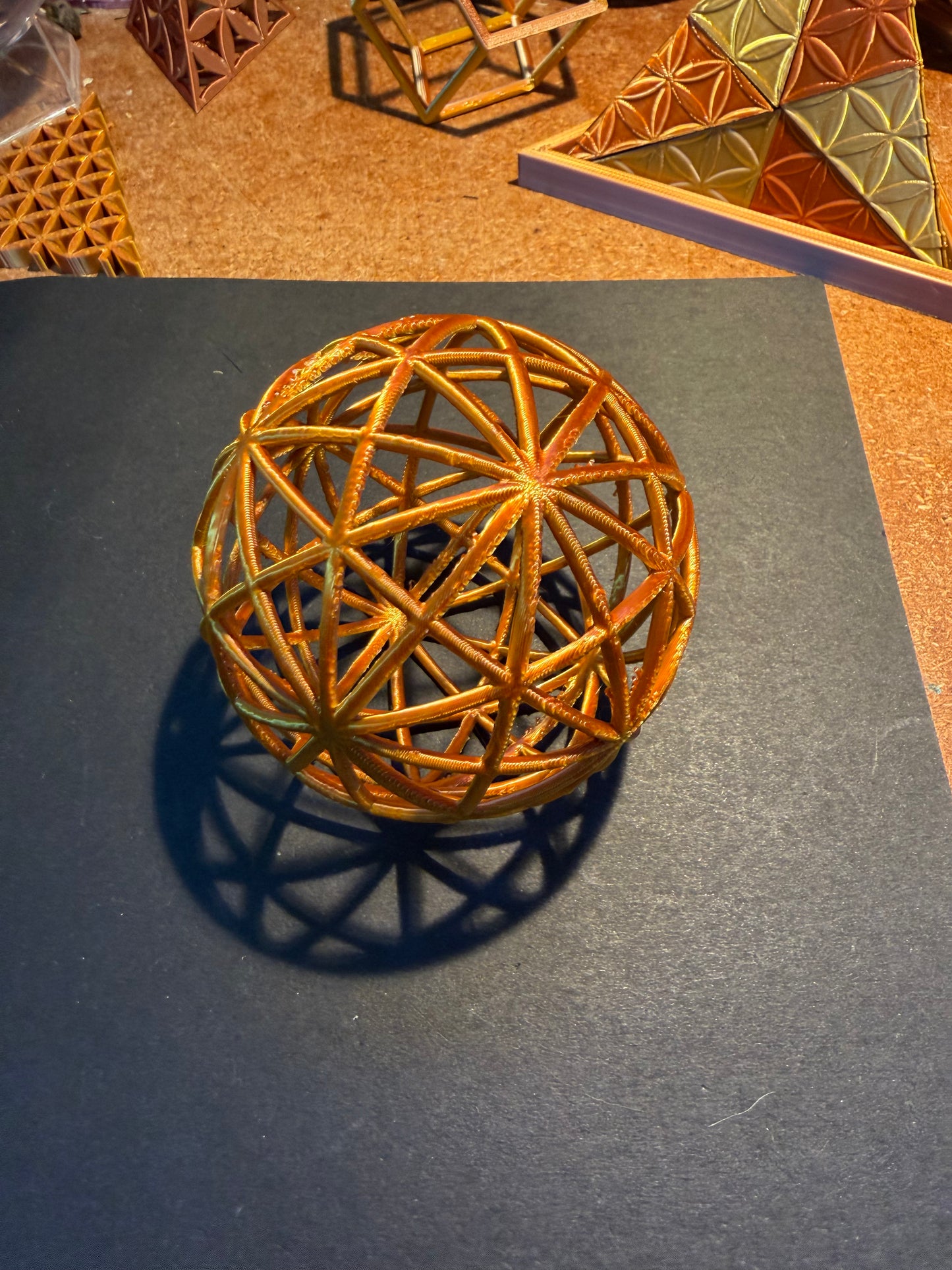 Geodesic Sphere, Rhombic Triacontahedron - Nature of Flowers
