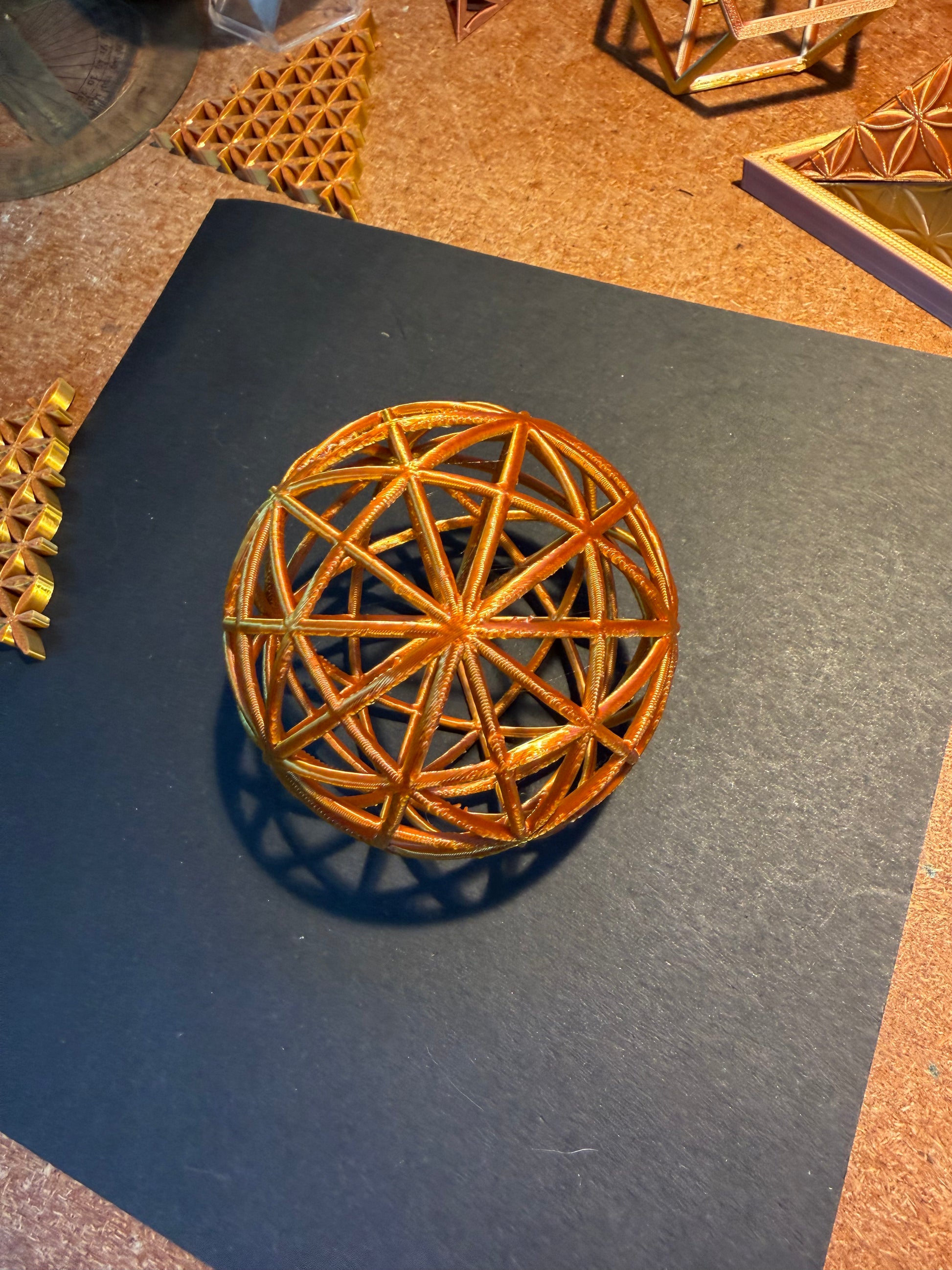 Geodesic Sphere, Rhombic Triacontahedron - Nature of Flowers