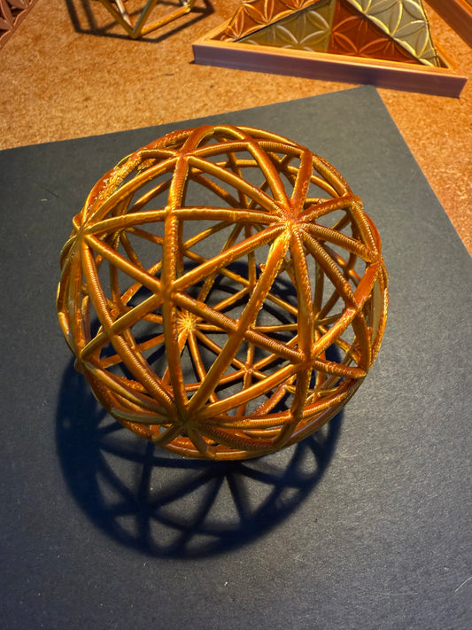 Geodesic Sphere, Rhombic Triacontahedron - Nature of Flowers