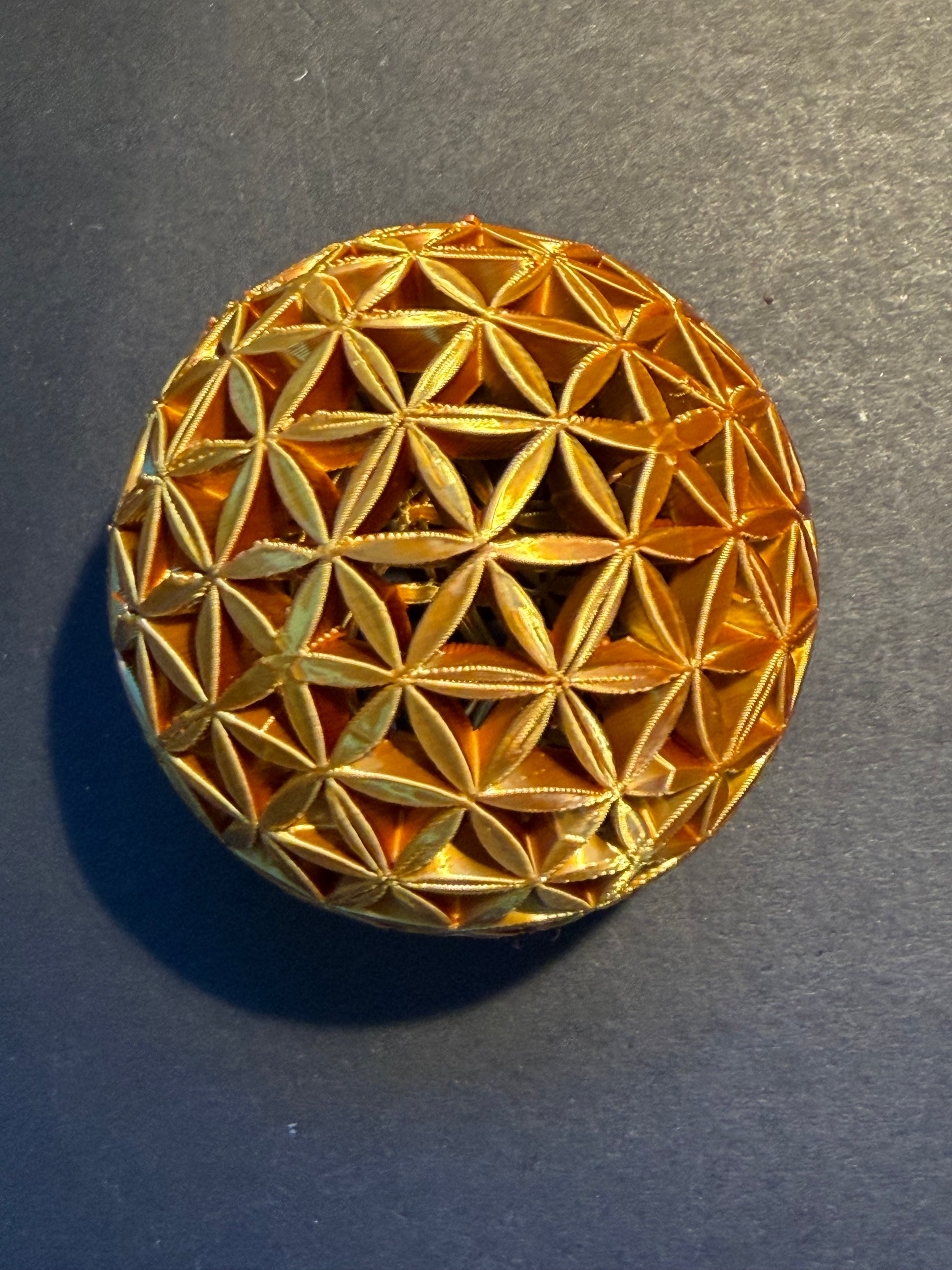 Golden Flower of Life Sacred Geometry Sphere - Nature of Flowers
