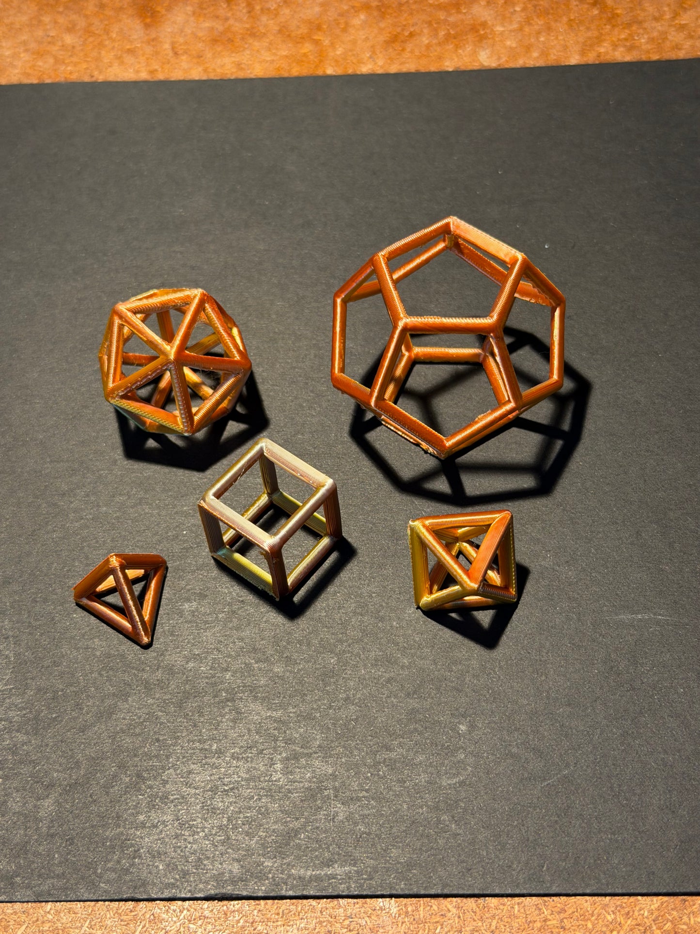 Platonic Solids 2cm line edition