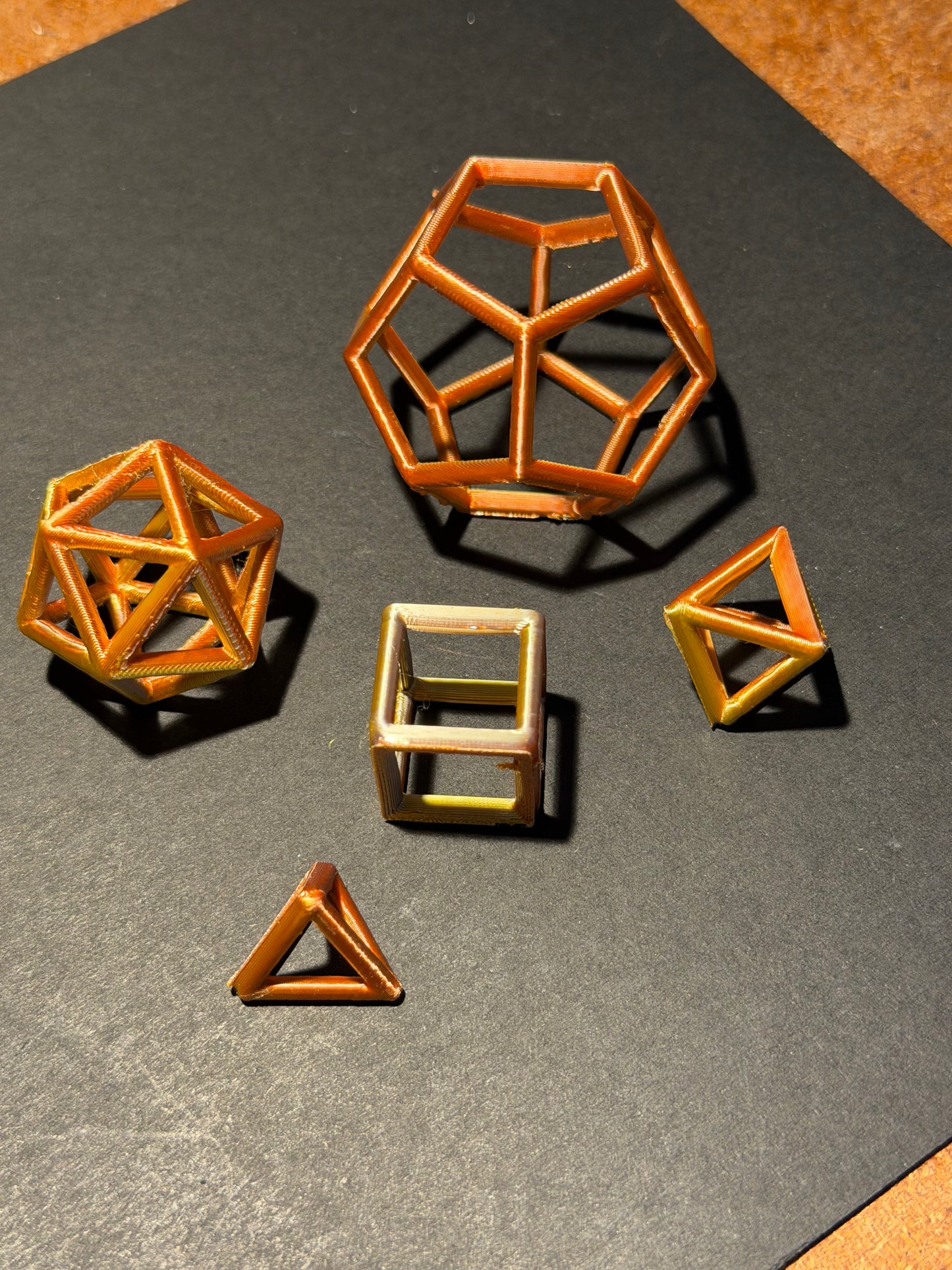 Platonic Solids 2cm line edition