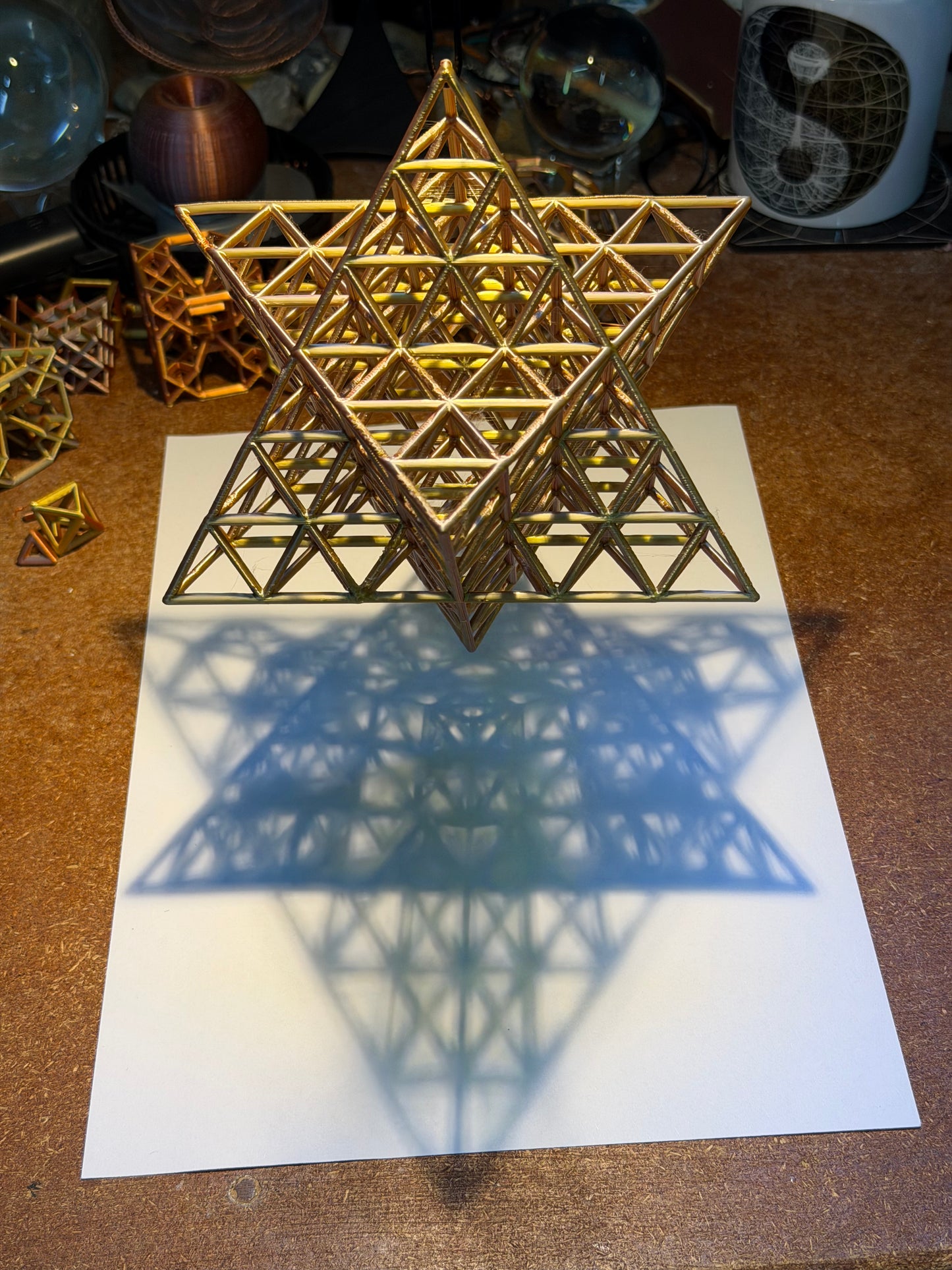 The Nested Merkaba | 3D Printed Geometric Sculpture (Order 3)