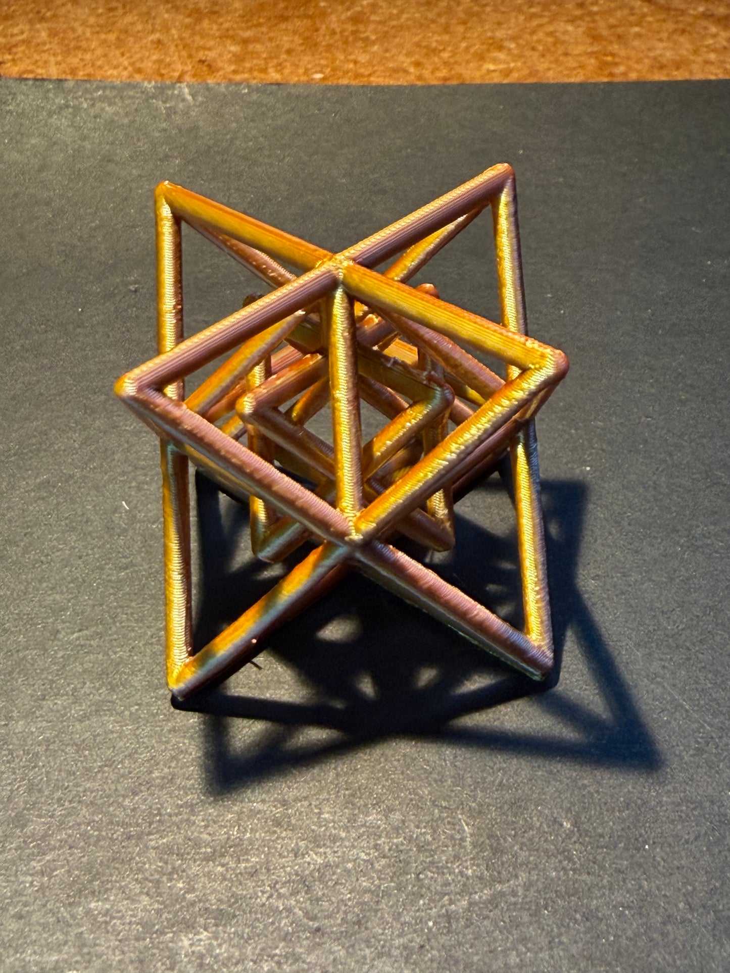 Star Tetrahedron small scale  Merkaba (Order 1) with central Double tetrahedrons 1D